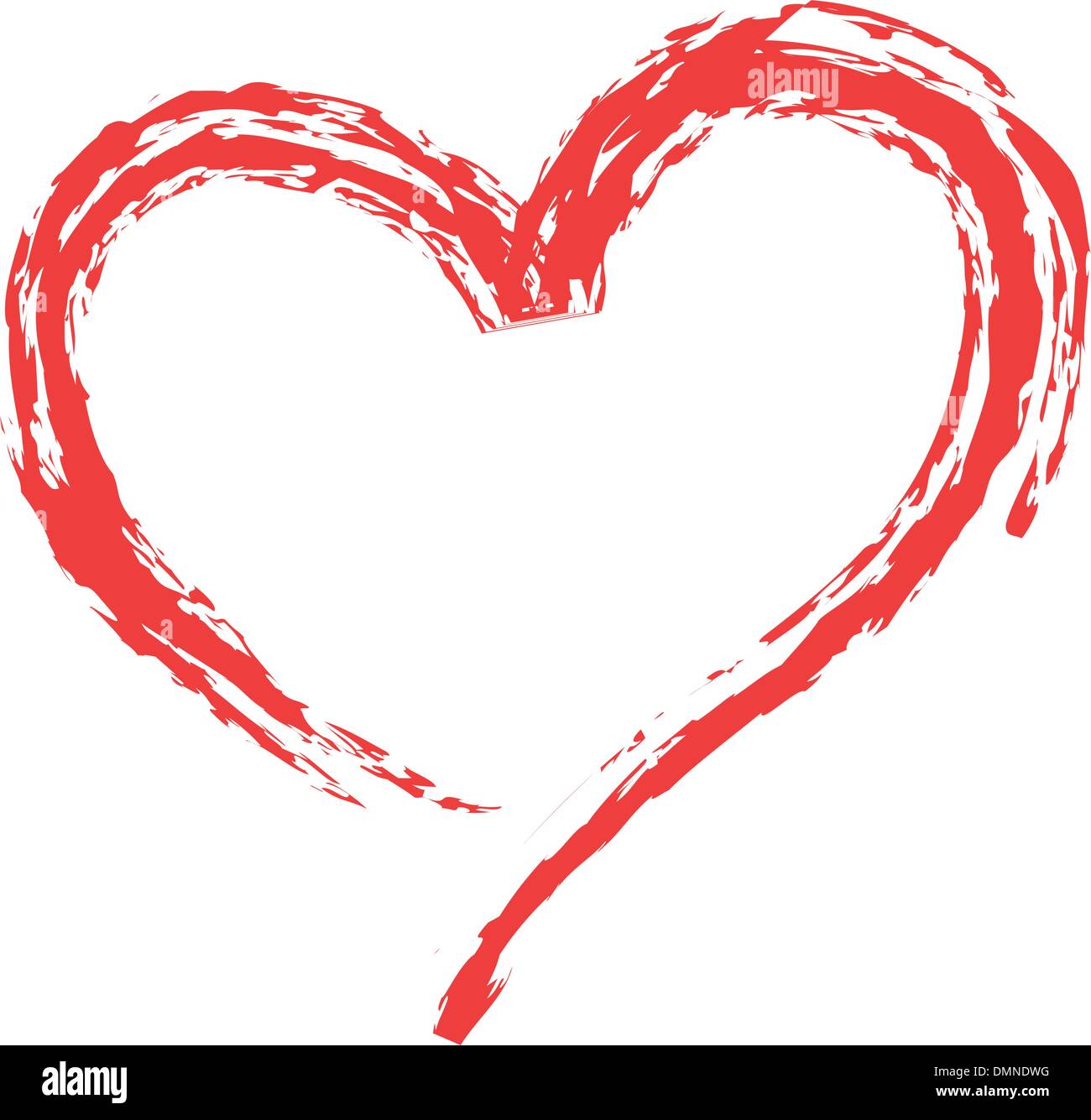 Symboles en forme de coeur pour l'amour Illustration de Vecteur