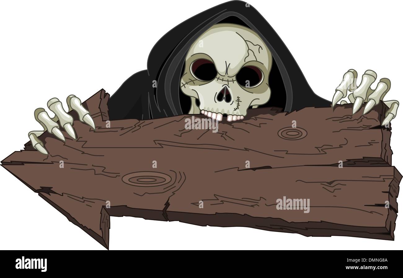 Grim Reaper Halloween Illustration de Vecteur