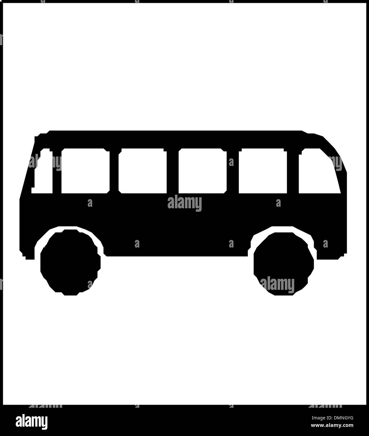 Bus ou van vecteur symbole Illustration de Vecteur