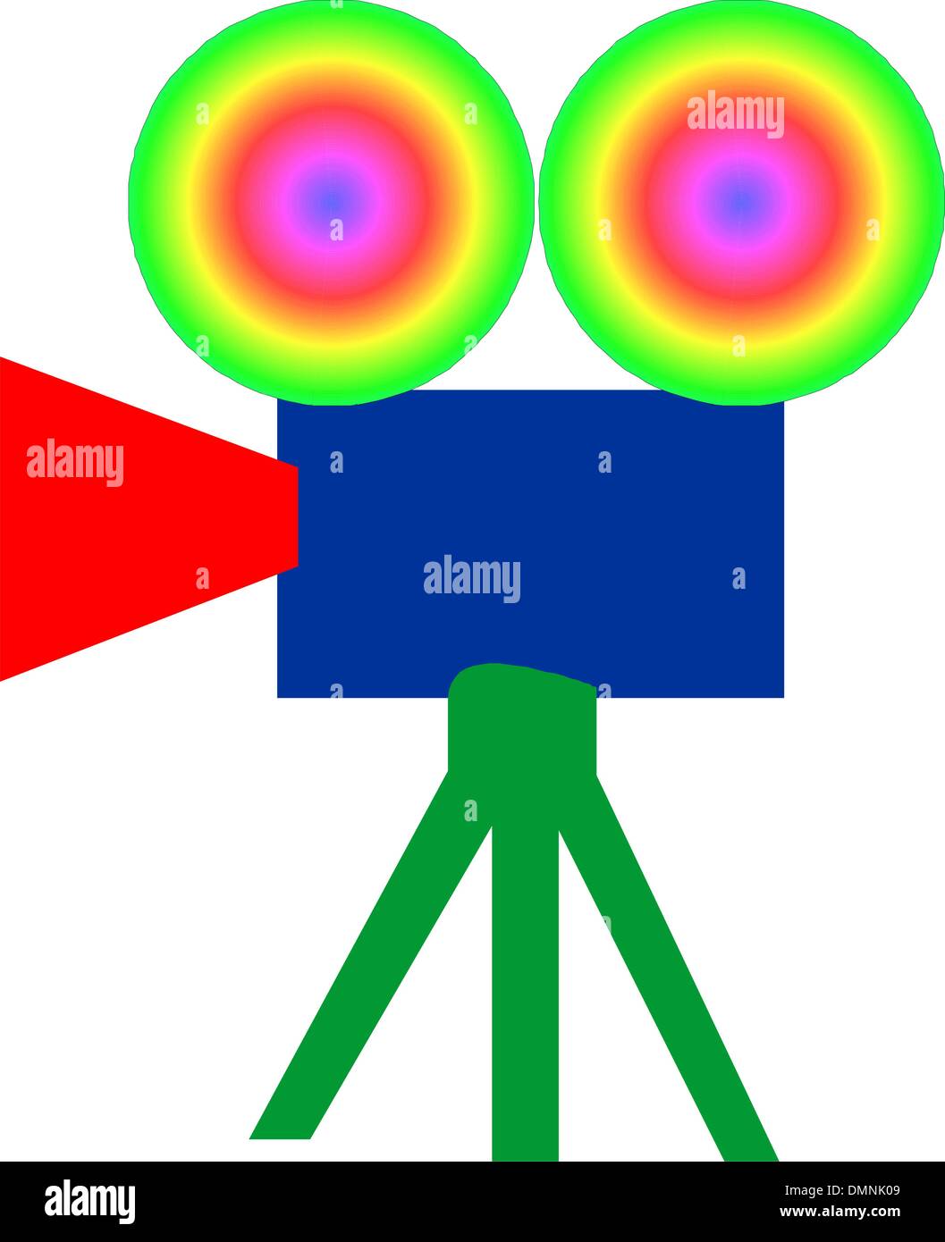 Caméra de cinéma film Illustration de Vecteur