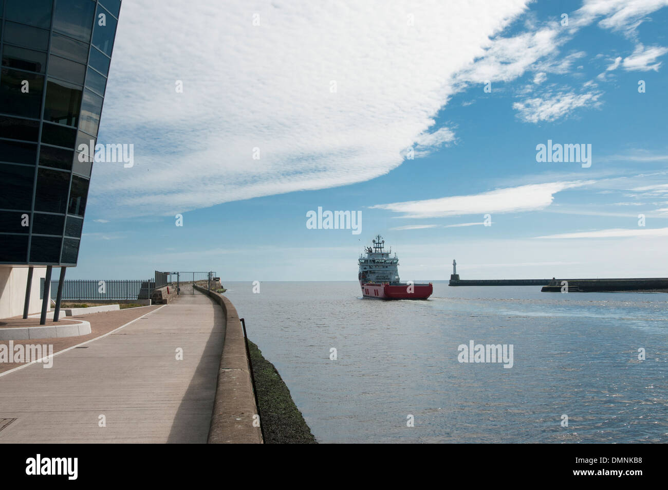Centre de contrôle portuaire des navires bateaux Aberdeen Banque D'Images