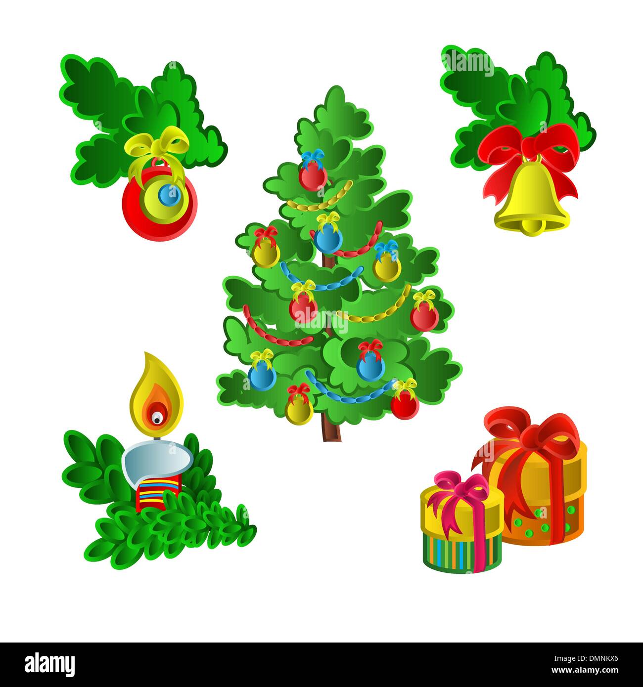 Jeu de Noël Illustration de Vecteur