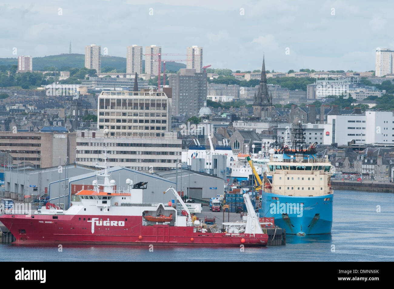 Station d'étude aberdeen ville marine engineering Banque D'Images