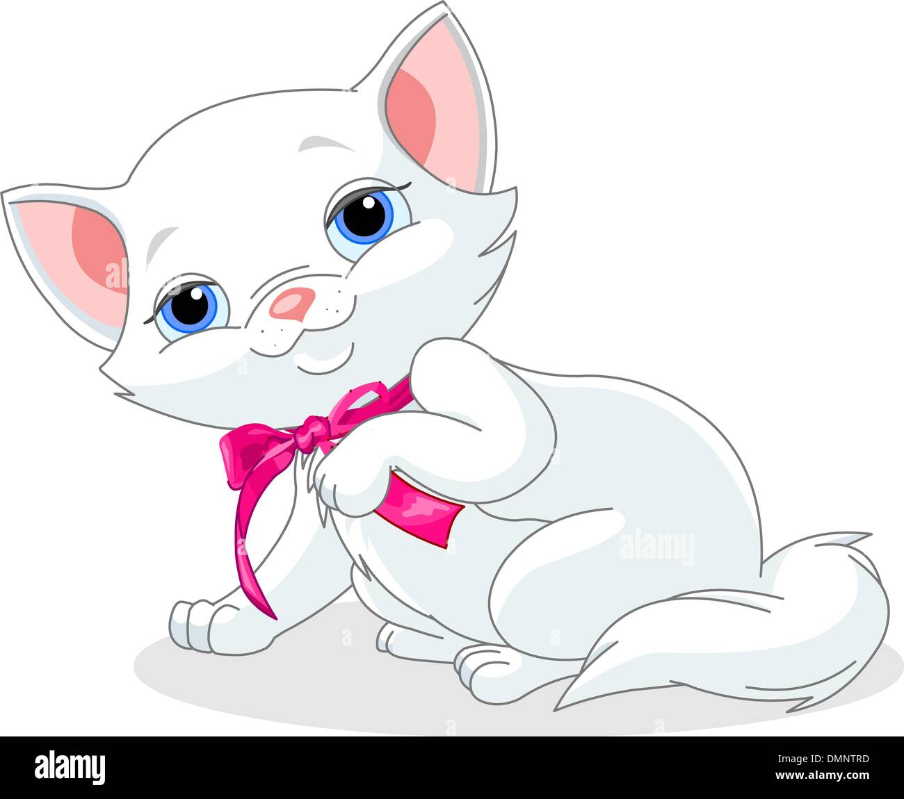 chaton blanc Illustration de Vecteur