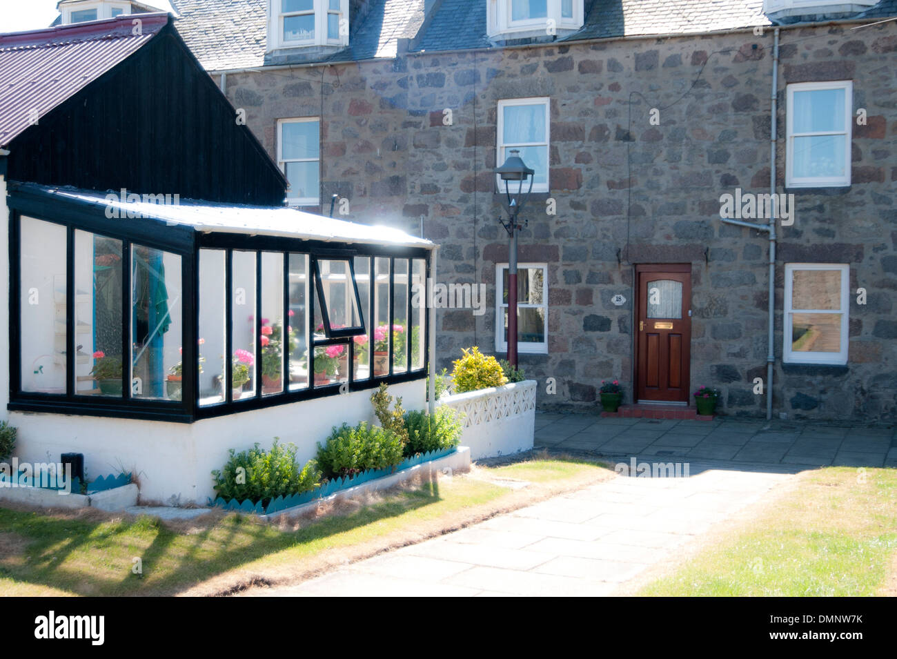 Footdee fitee vieux village de pêcheurs d'ABERDEEN Banque D'Images