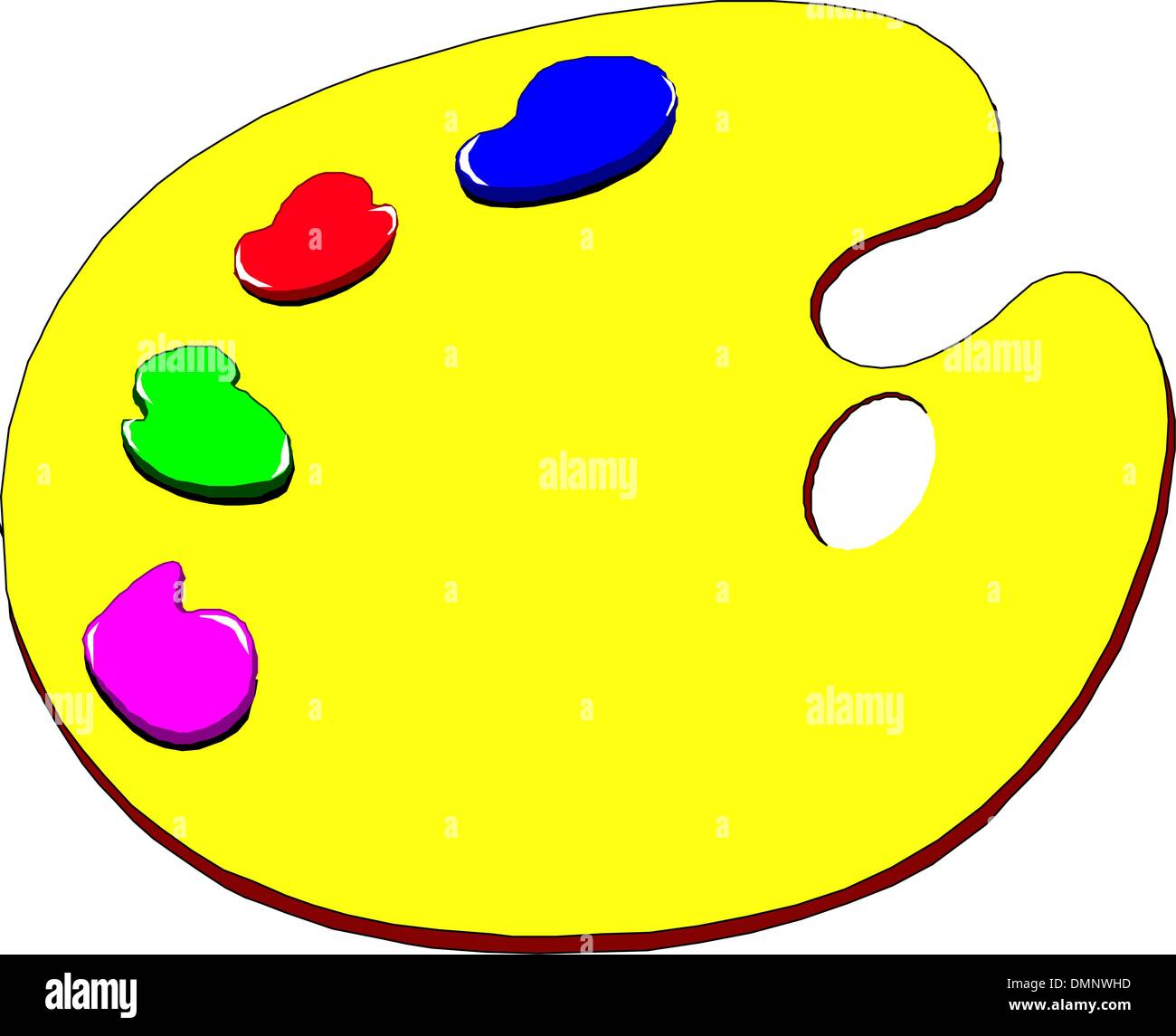 Palette en bois Illustration de Vecteur