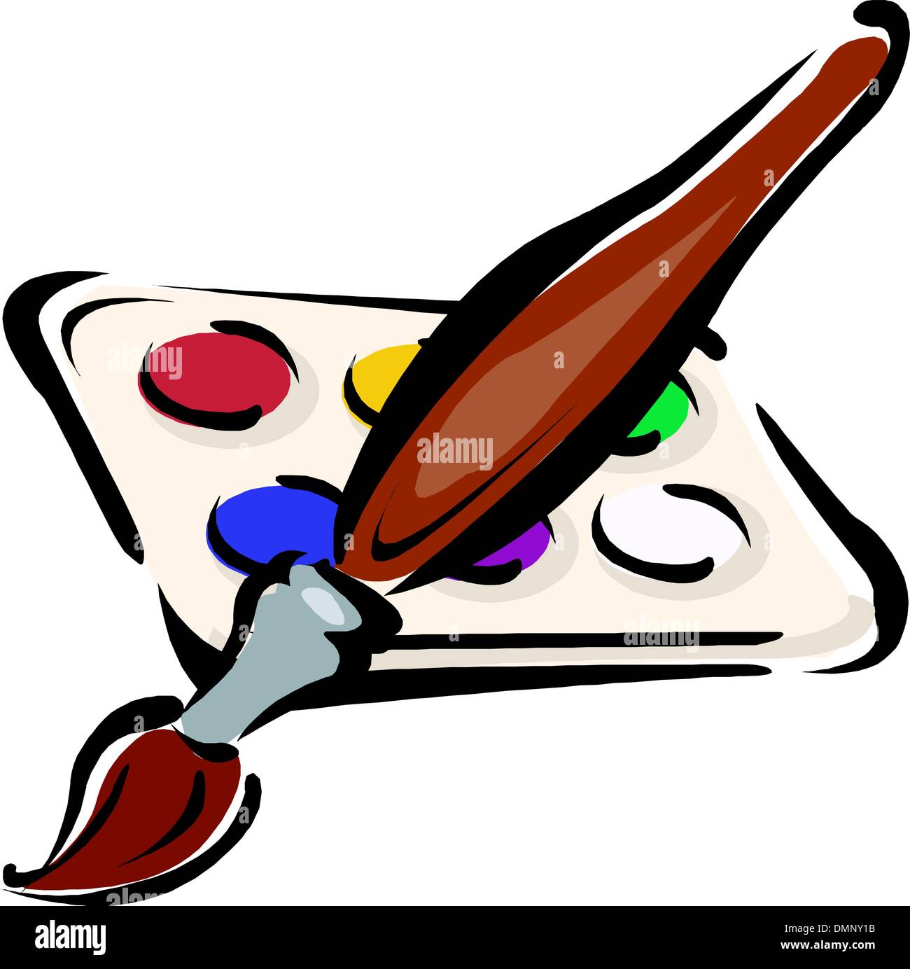 L'icône de la peinture d'art Illustration de Vecteur