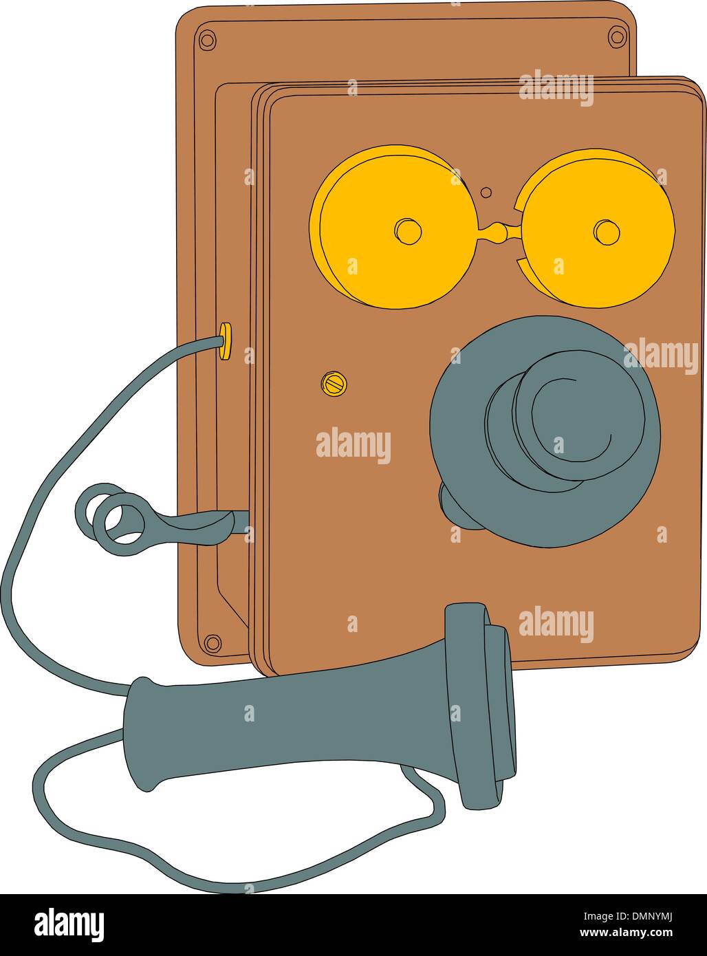 Téléphone vintage Vector Illustration de Vecteur
