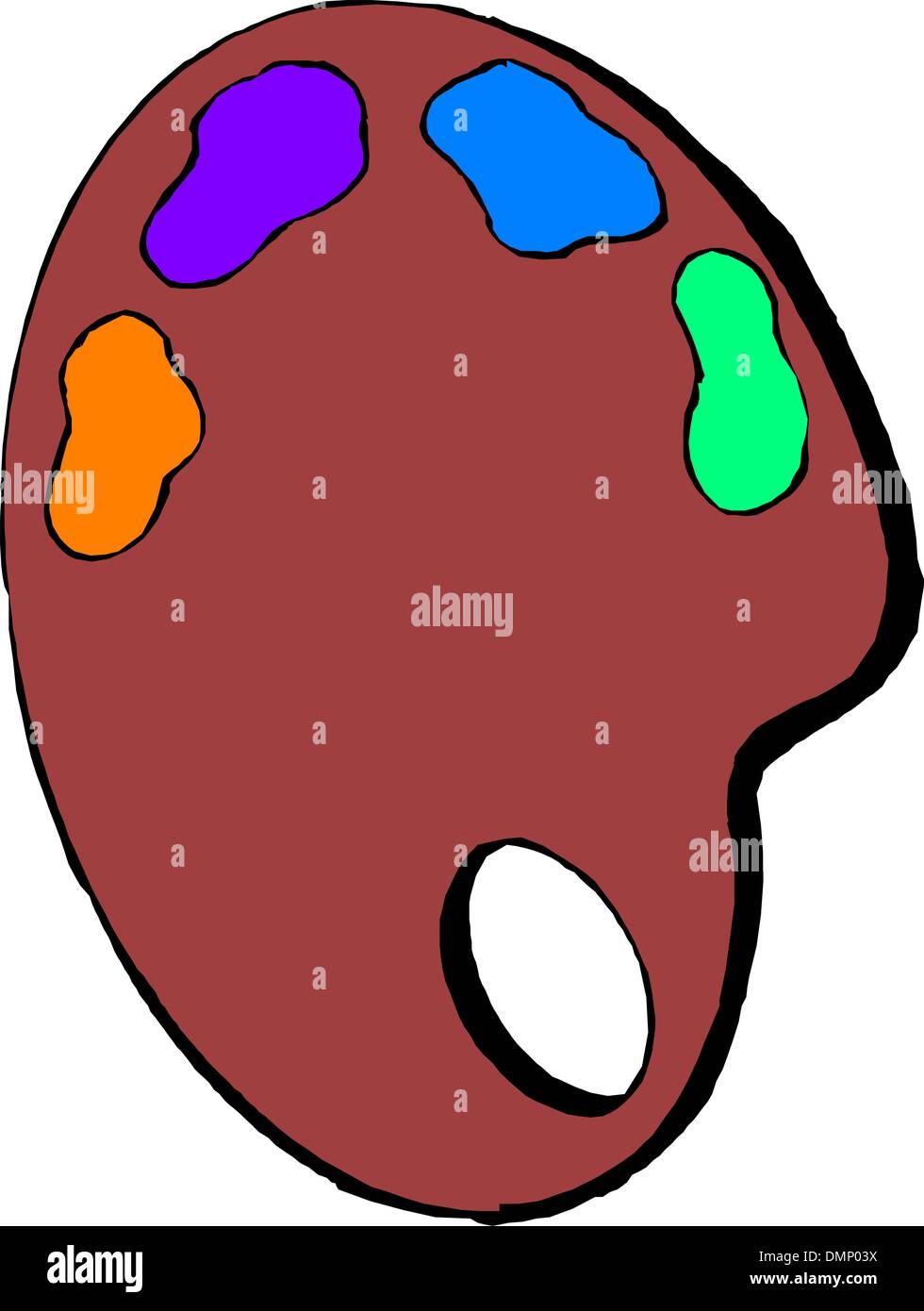 Palette en bois Illustration de Vecteur
