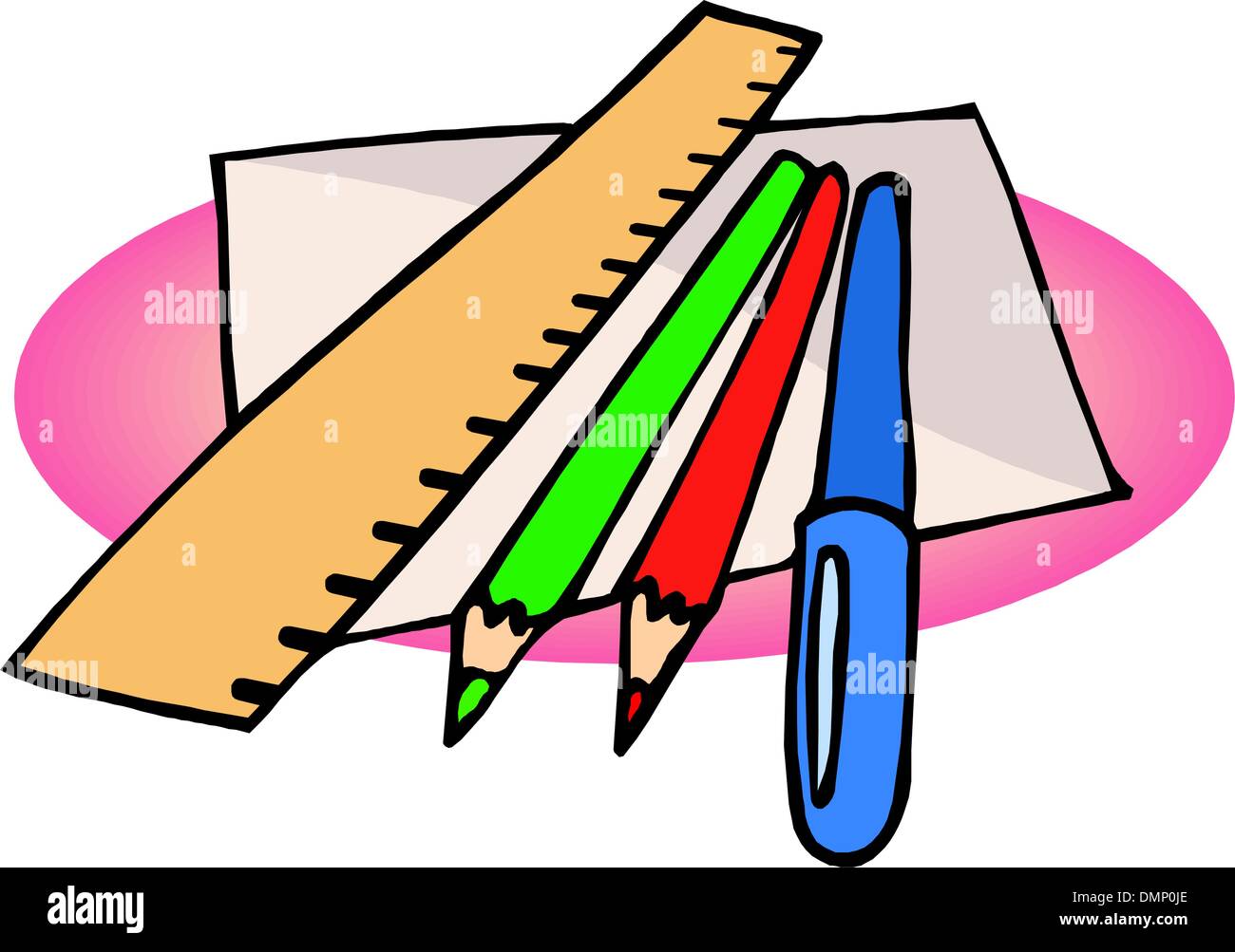 Les sujets d'écriture Illustration de Vecteur