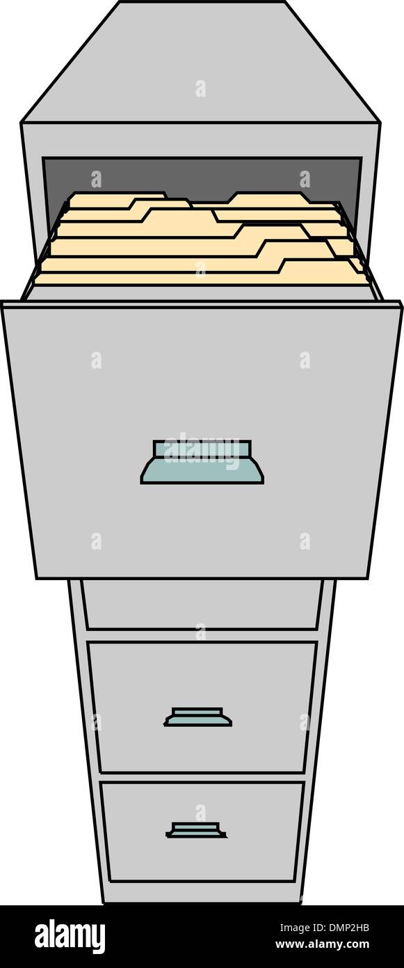 Meuble classeur Illustration de Vecteur