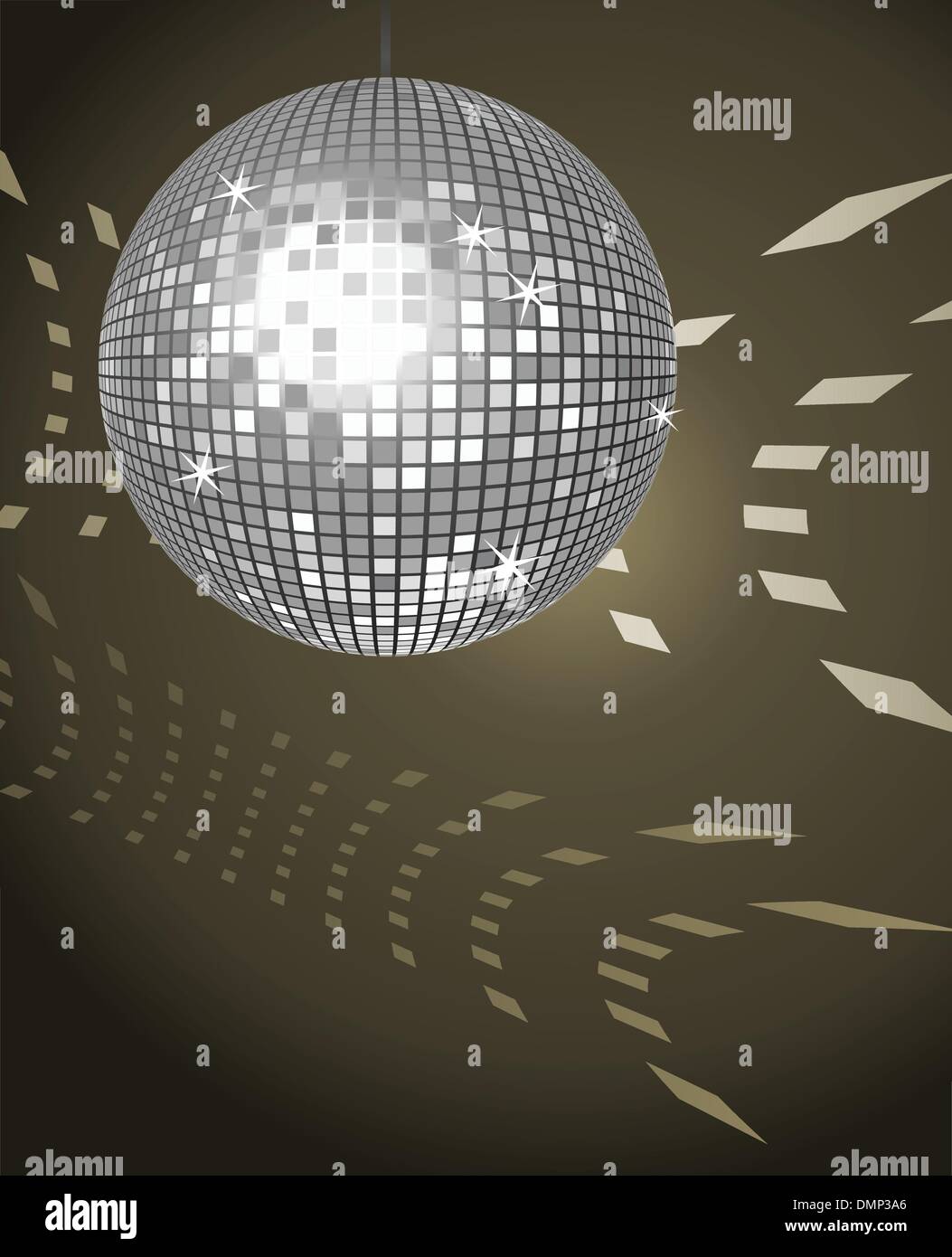 Boule disco Illustration de Vecteur