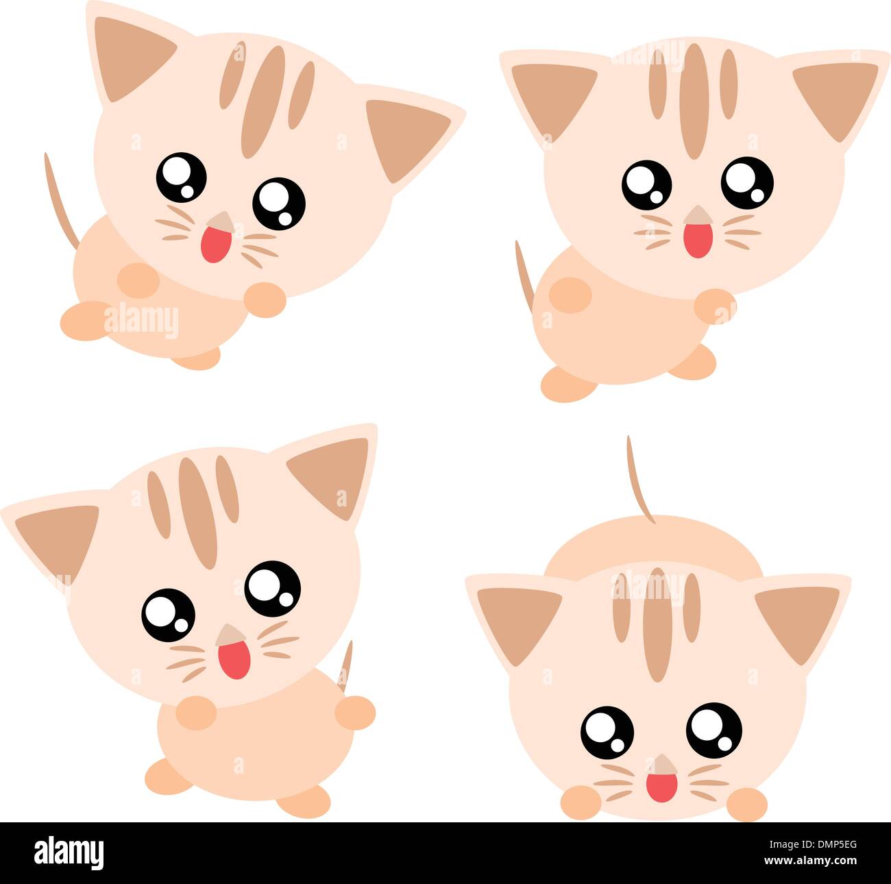 Cat Cartoon illustration Illustration de Vecteur