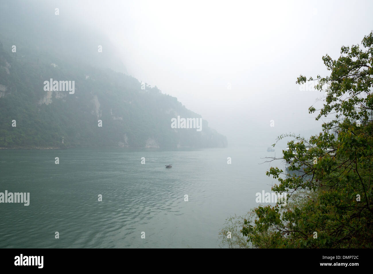 Paysage de la rivière Yangtze Chine Banque D'Images