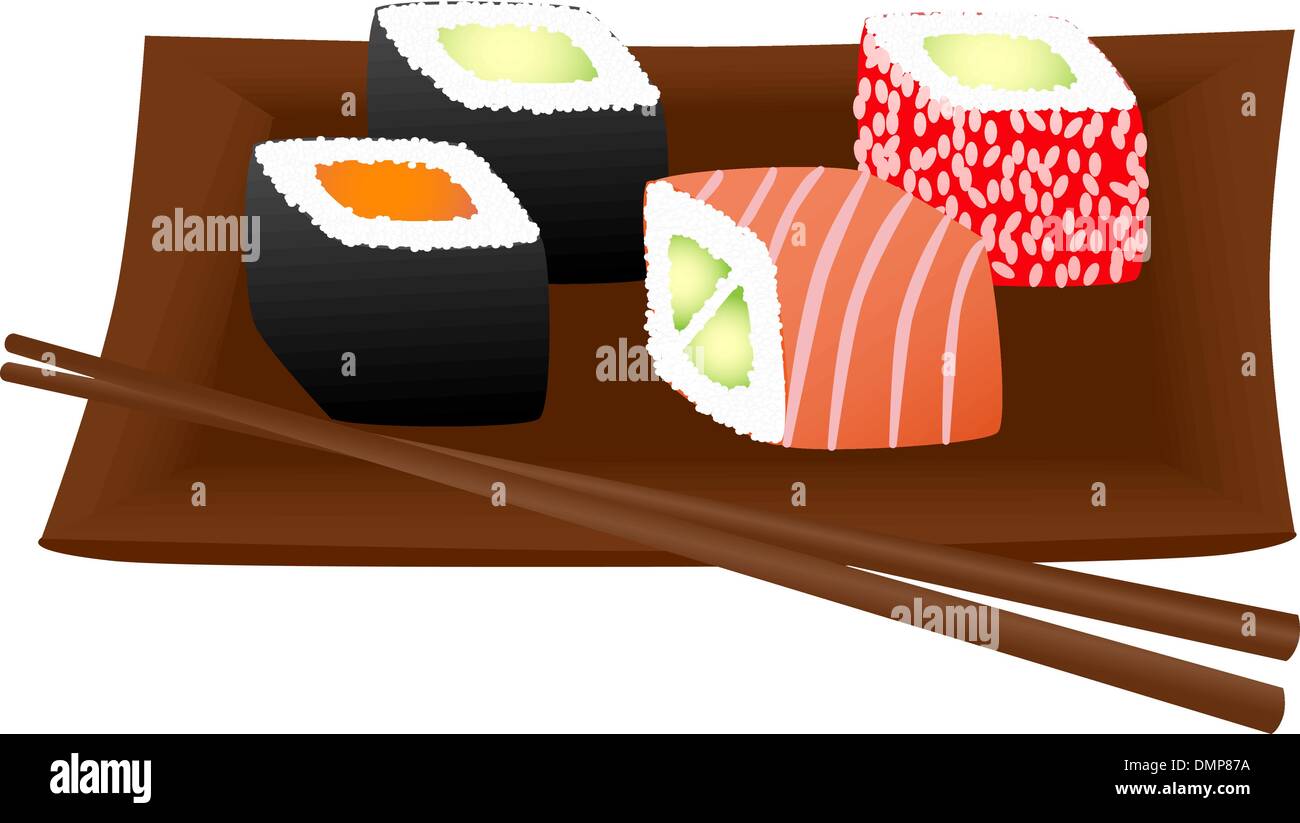 Sushi Illustration de Vecteur