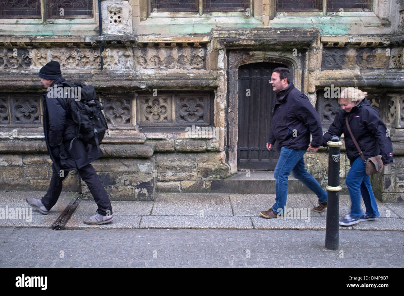 Un jour froid et venteux à Truro, Cornwall Banque D'Images