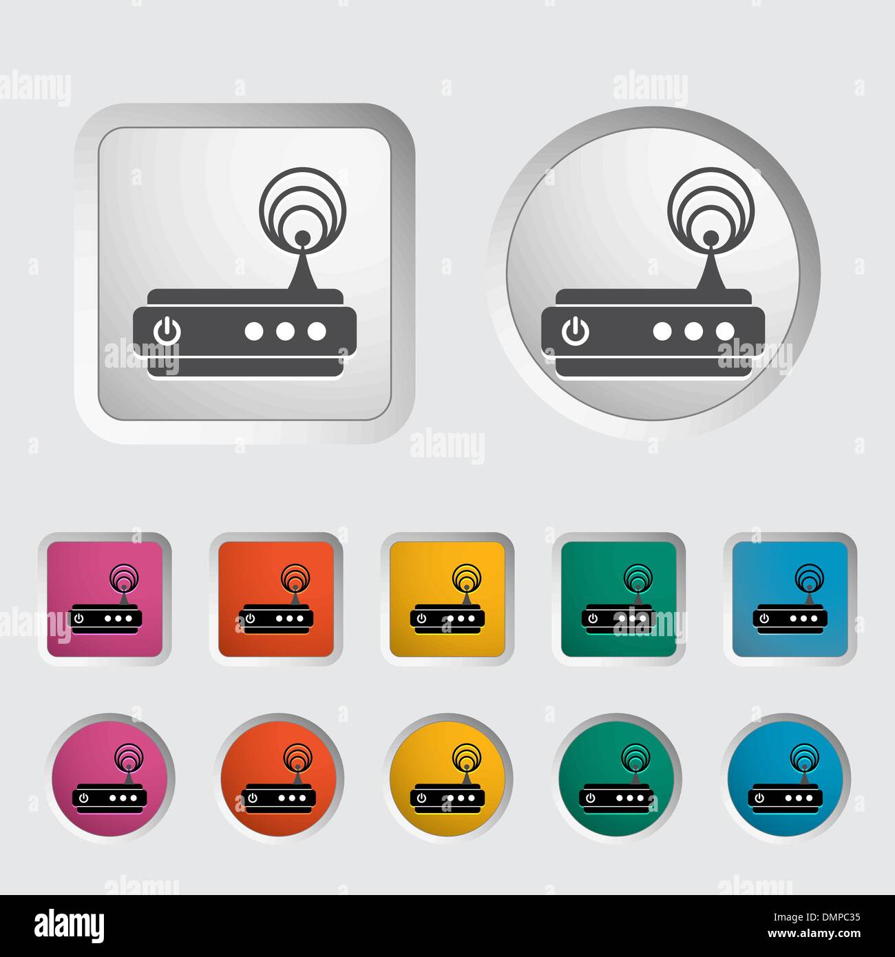 Routeur simple icône. Illustration de Vecteur