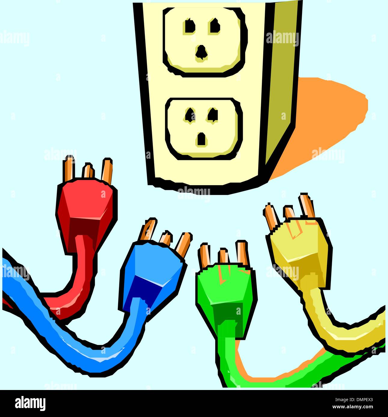 Plug In Illustration de Vecteur