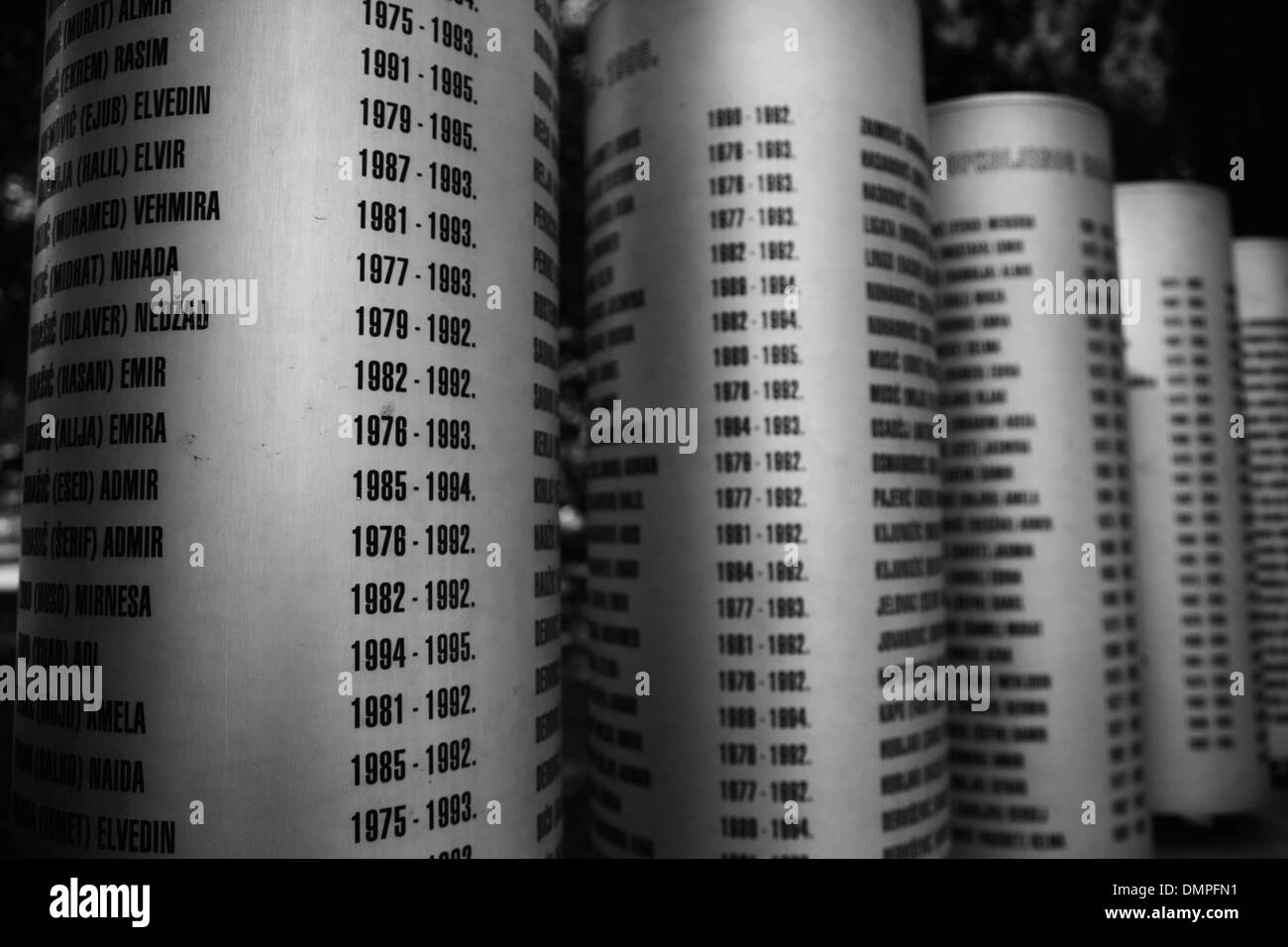 Mémorial pour les enfants de la guerre yougoslave Banque D'Images