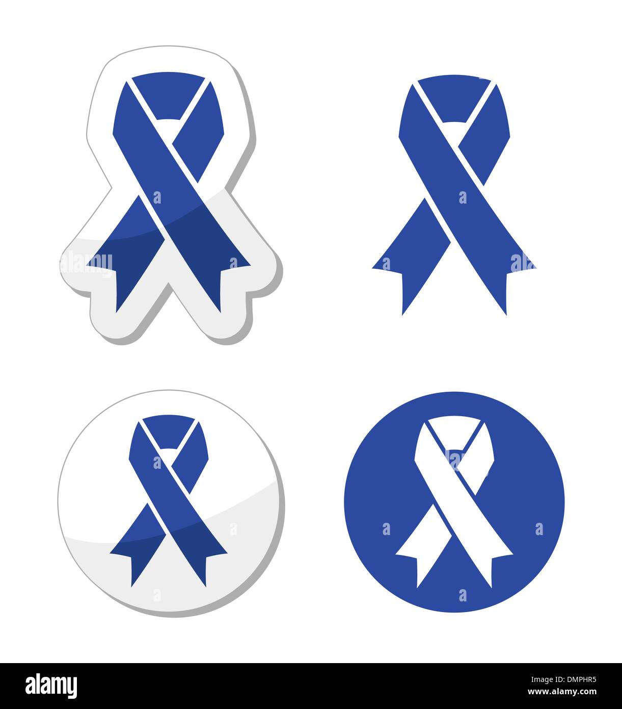 Ruban bleu marine - violence, symbole de l'alcool au volant Illustration de Vecteur