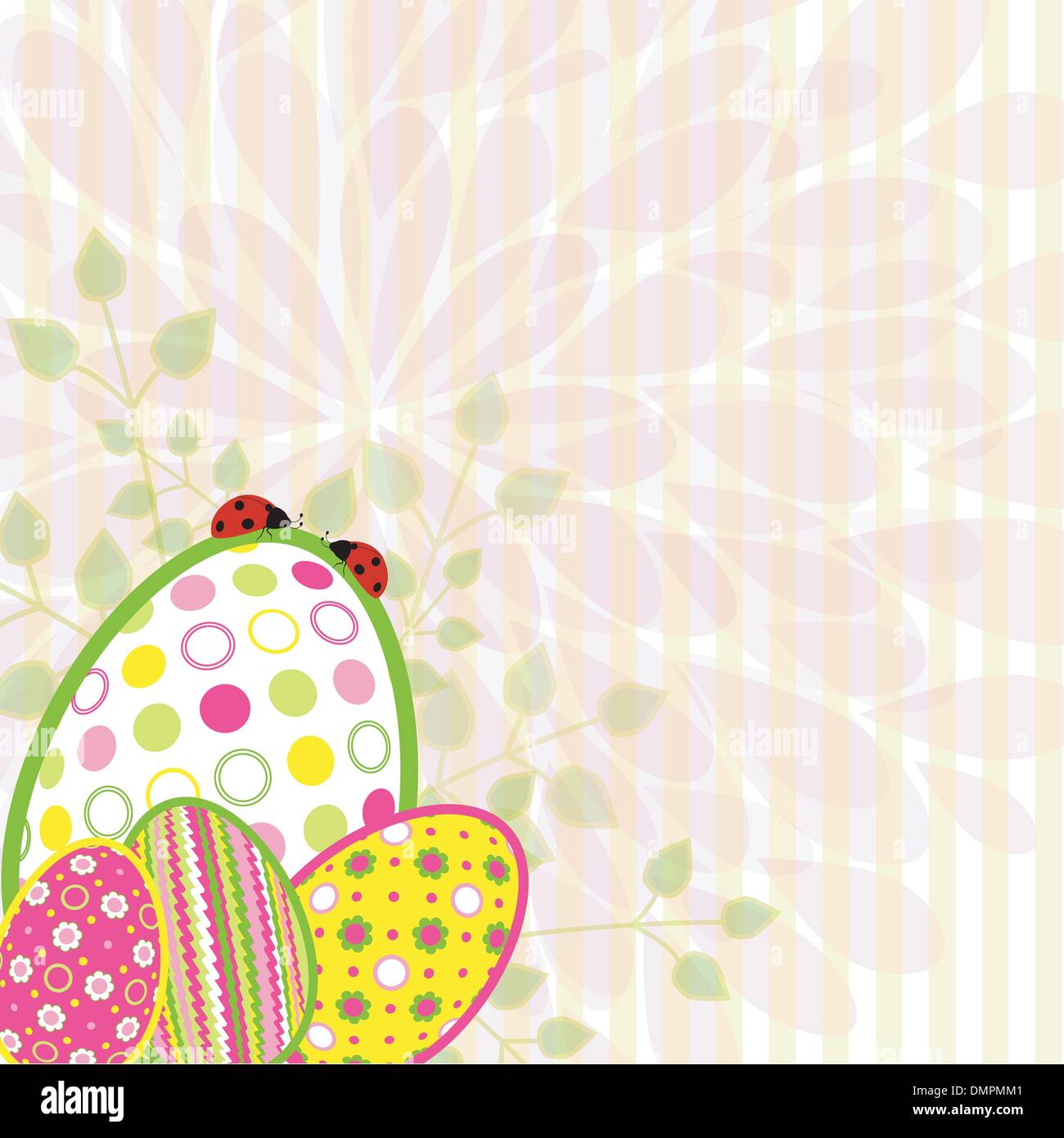 Vacances de Pâques colorés illustration Illustration de Vecteur