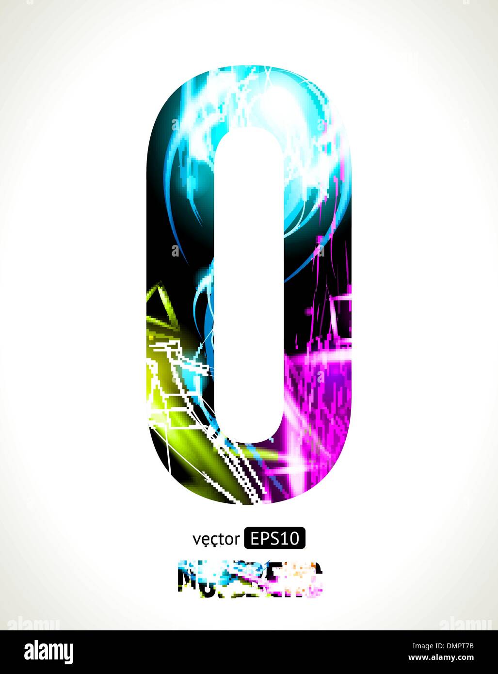 Numéros de vecteur Illustration de Vecteur