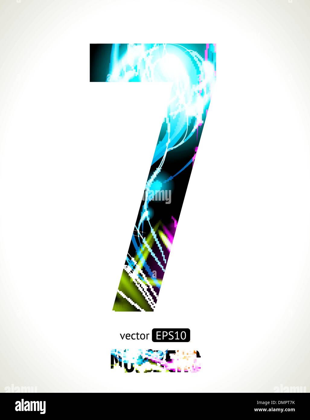 Numéros de vecteur Illustration de Vecteur