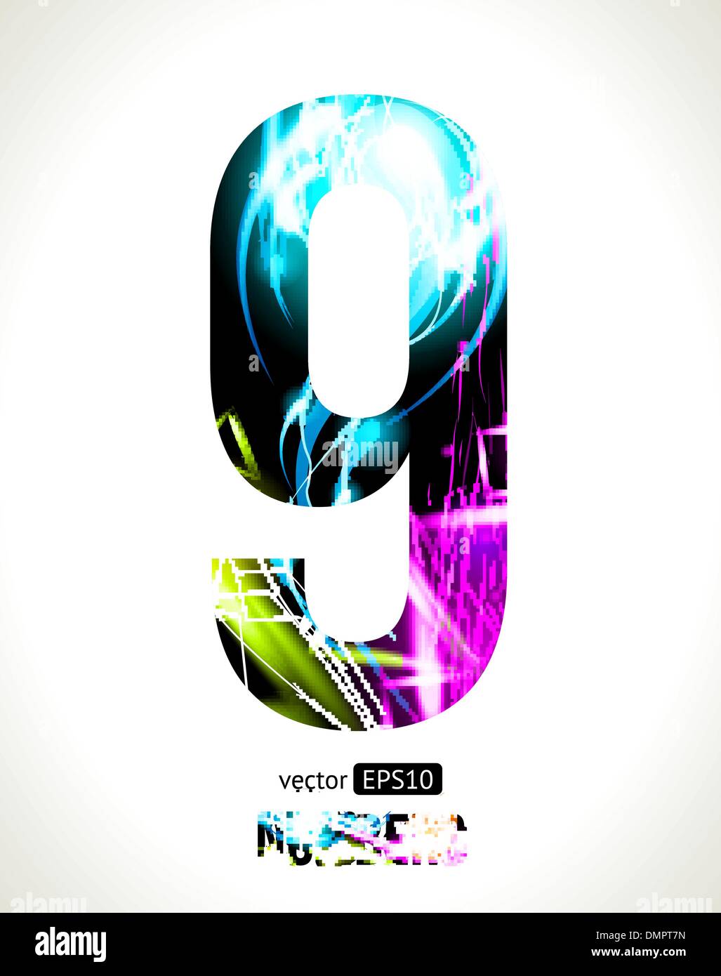 Numéros de vecteur Illustration de Vecteur