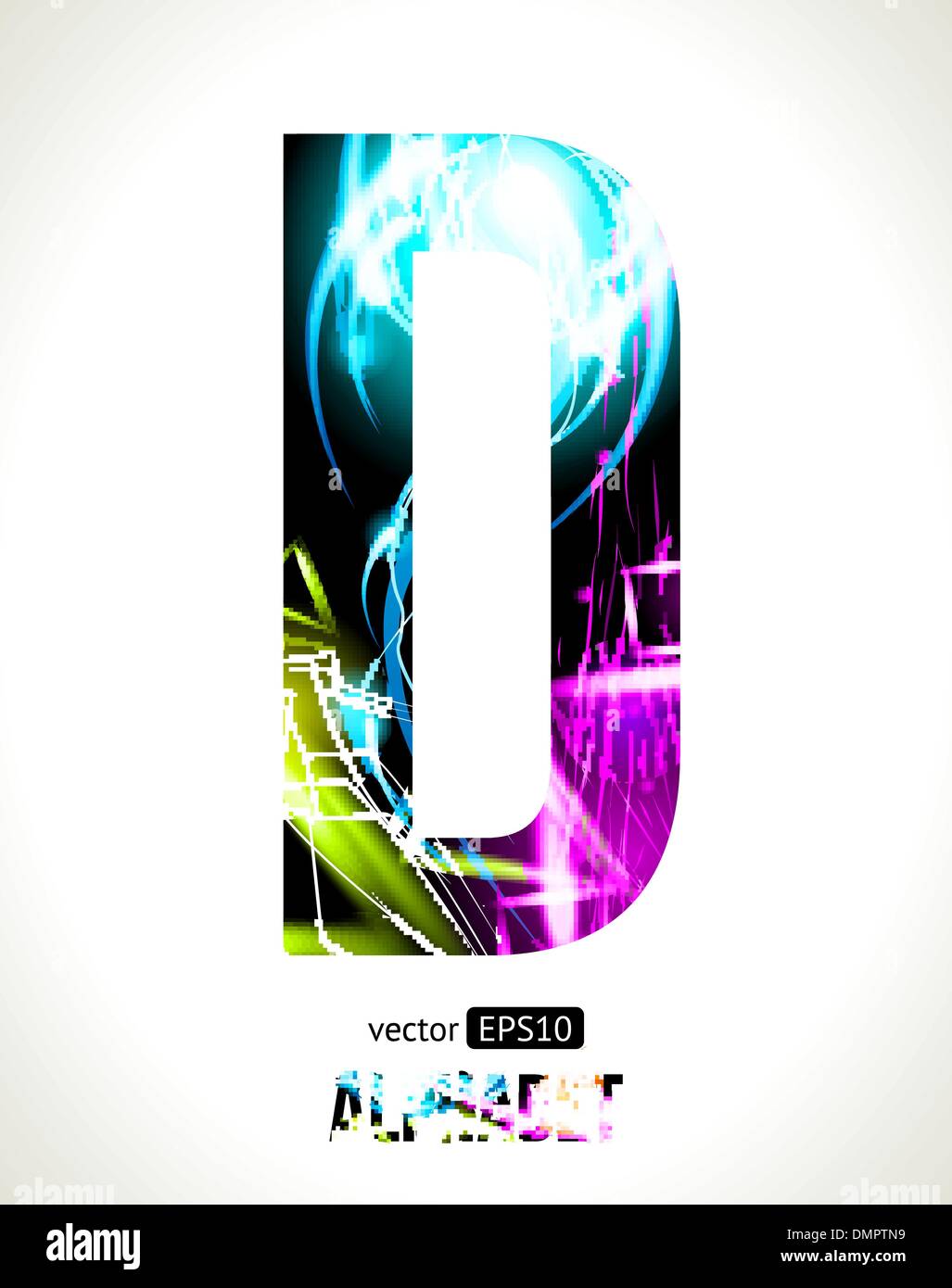 Lettre D Illustration de Vecteur