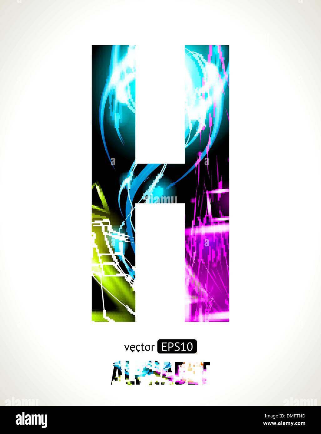 Lettre h Illustration de Vecteur