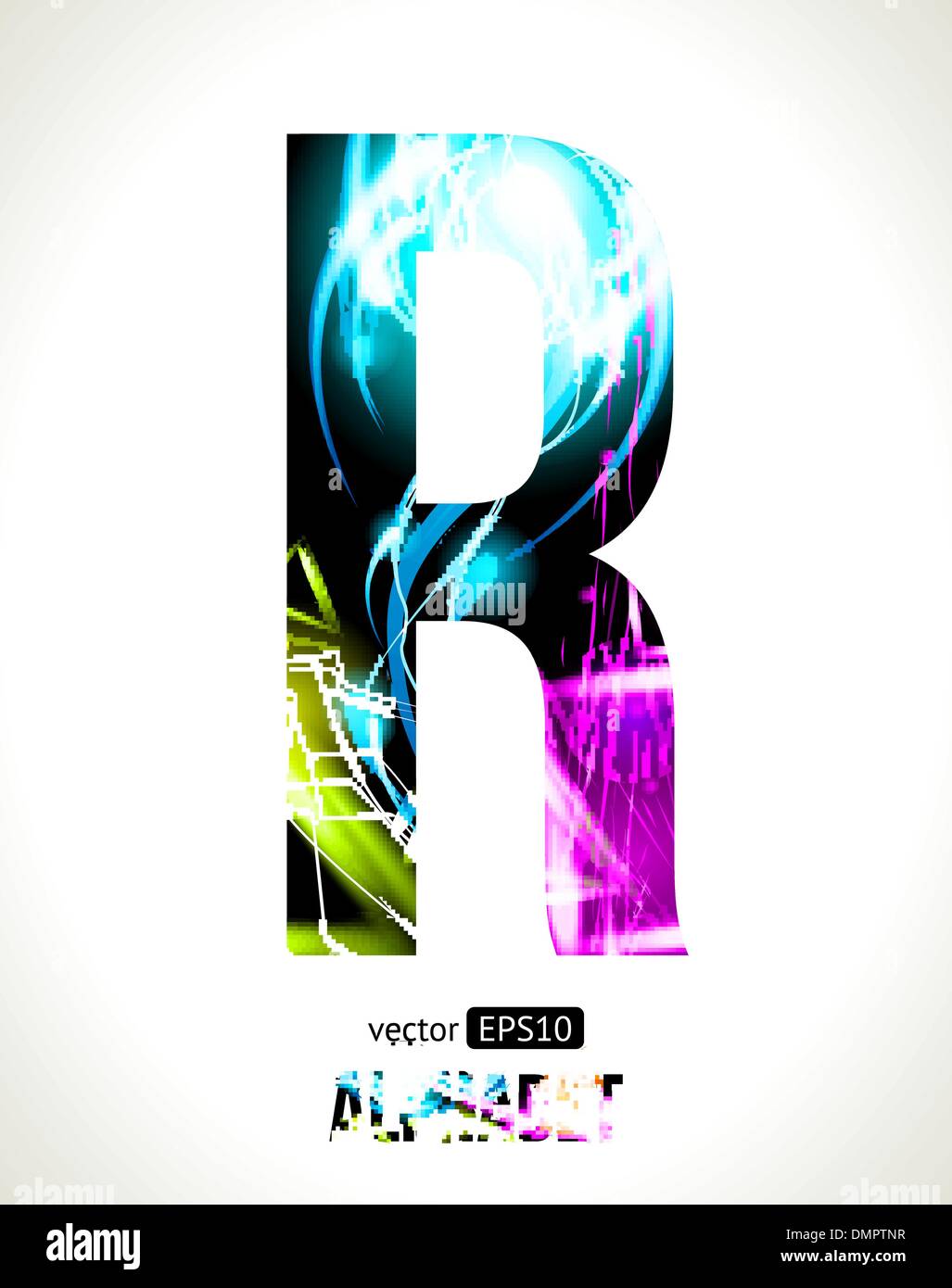 Lettre R Illustration de Vecteur