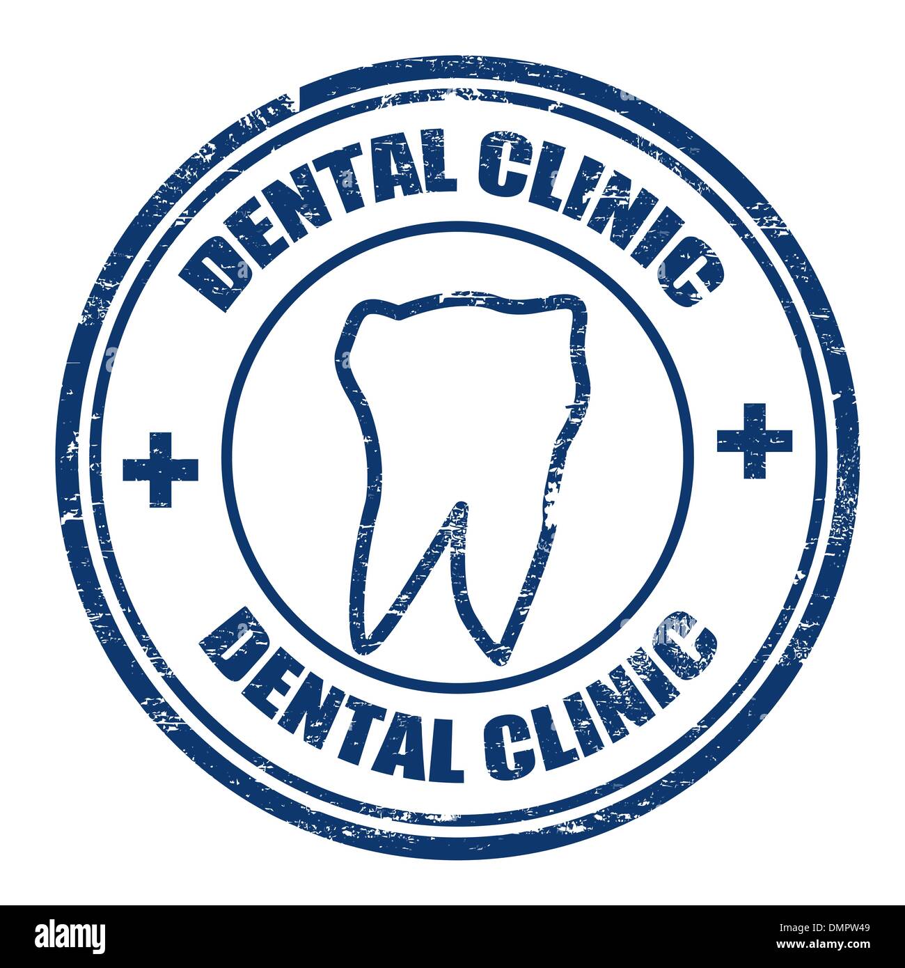 Clinique dentaire stamp Illustration de Vecteur