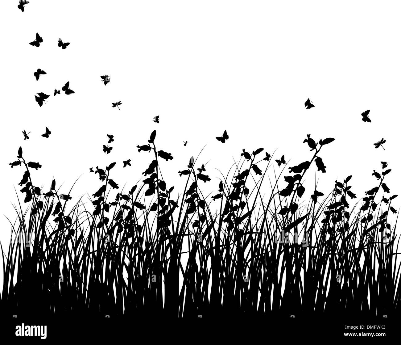 Meadow background Illustration de Vecteur