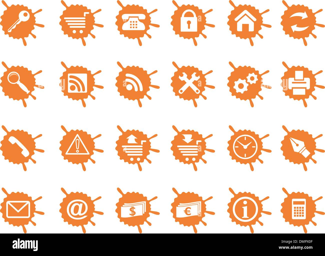 Des icônes pour Internet et site Web. Illustration de Vecteur