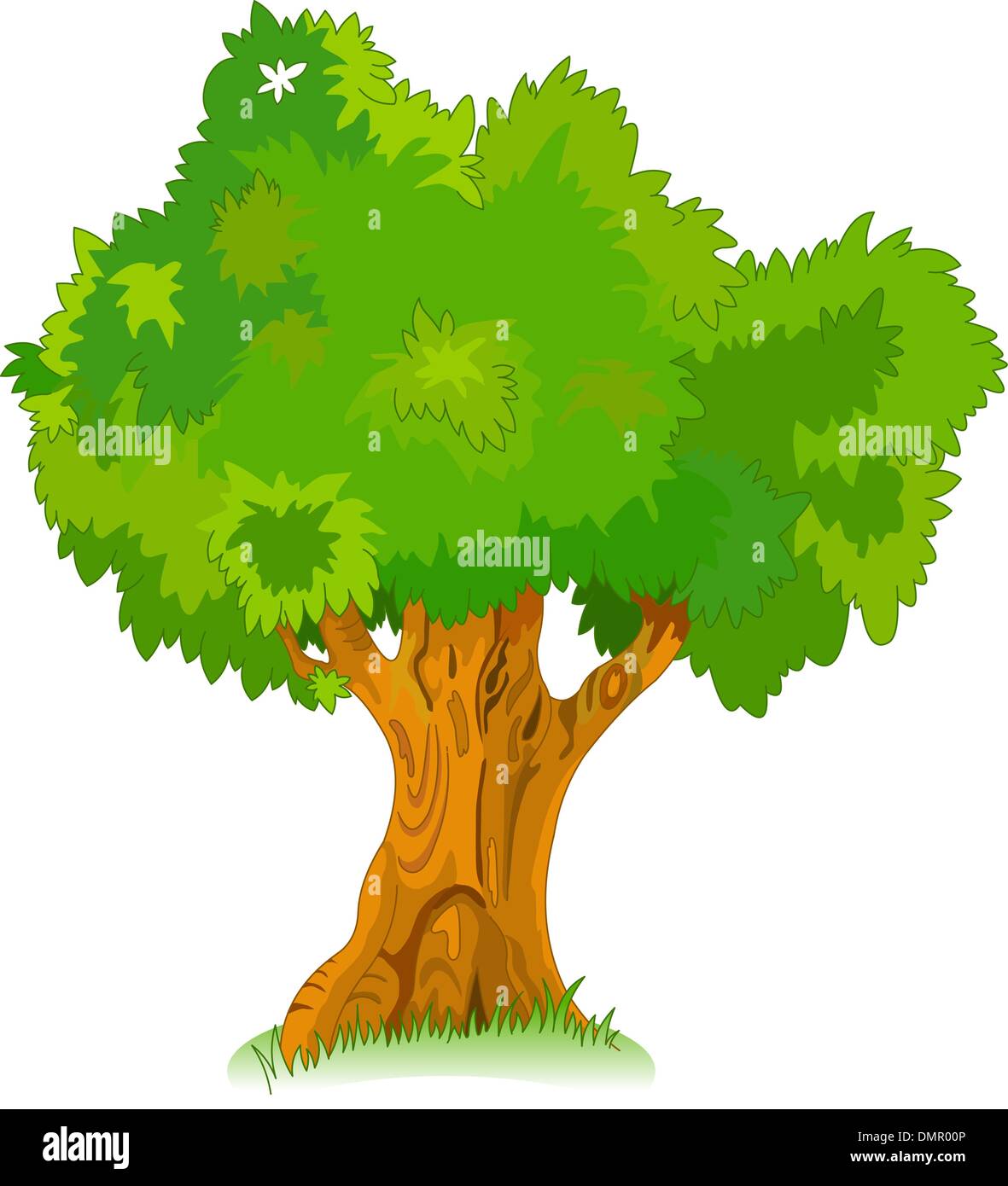 Grand vieil arbre pour votre conception Illustration de Vecteur