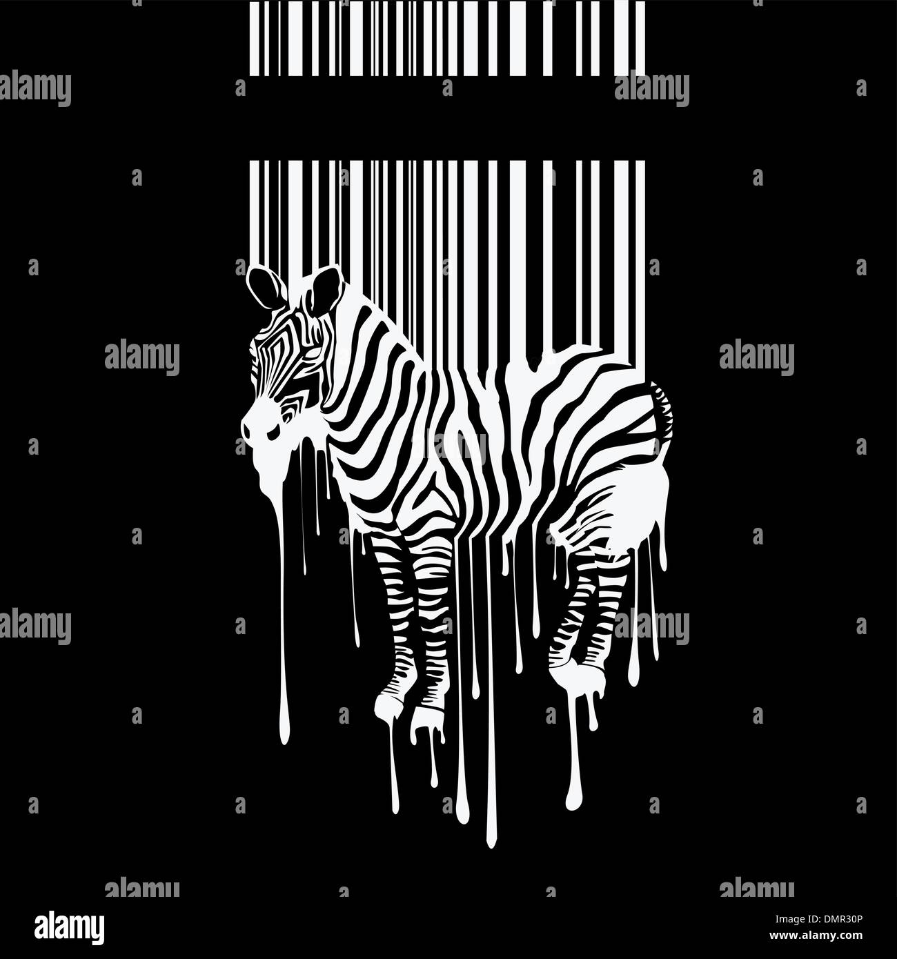Barcode animal Banque d'images vectorielles - Alamy