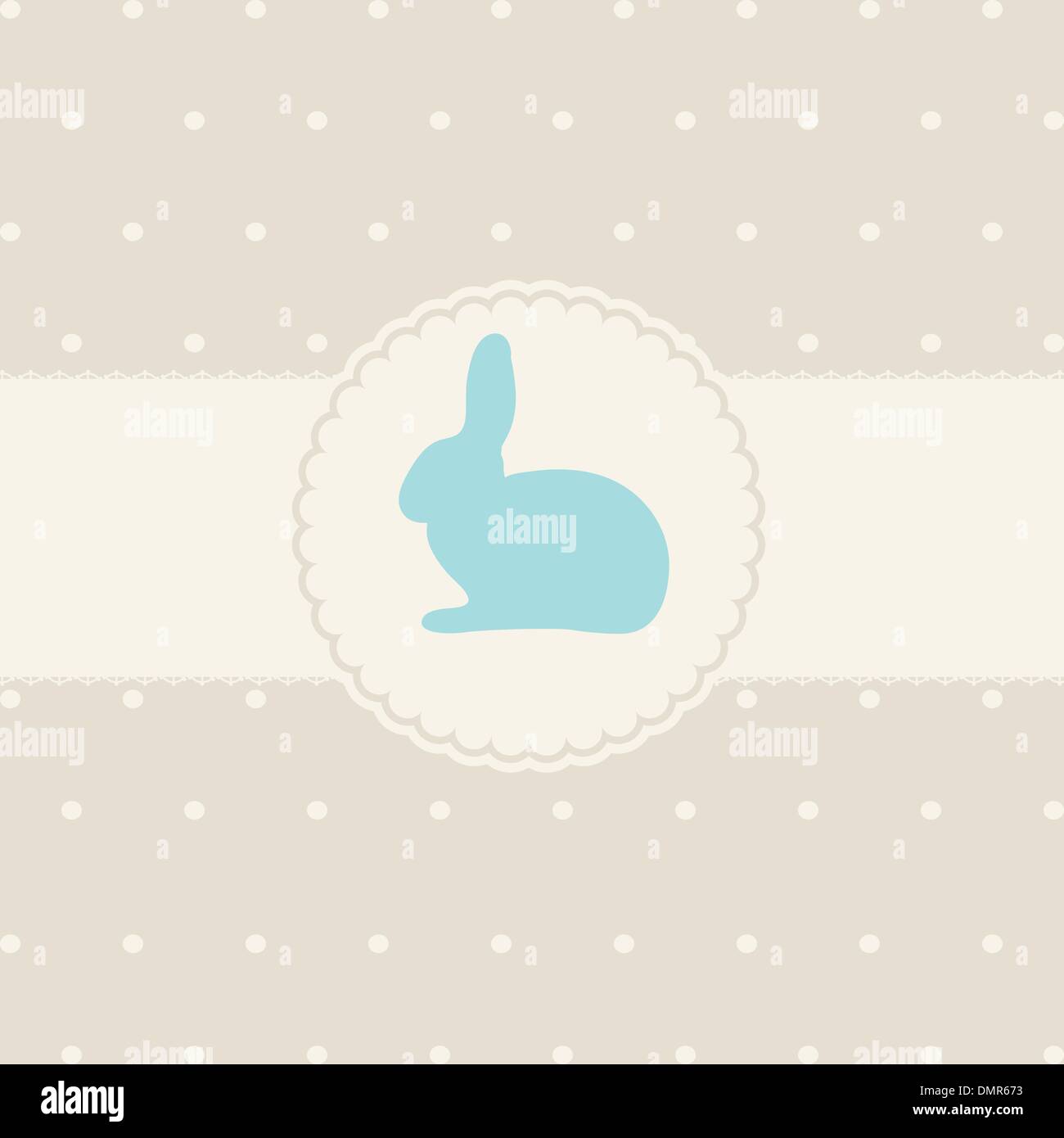 Abstract Easter Bunny cute Illustration de Vecteur