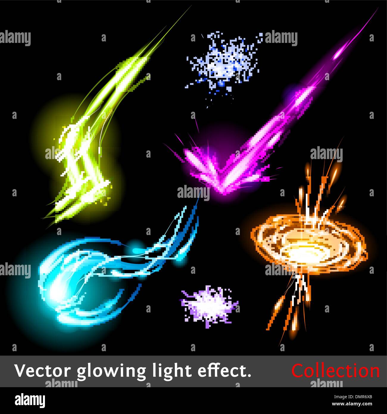 Effets de lumière vecteur défini Illustration de Vecteur