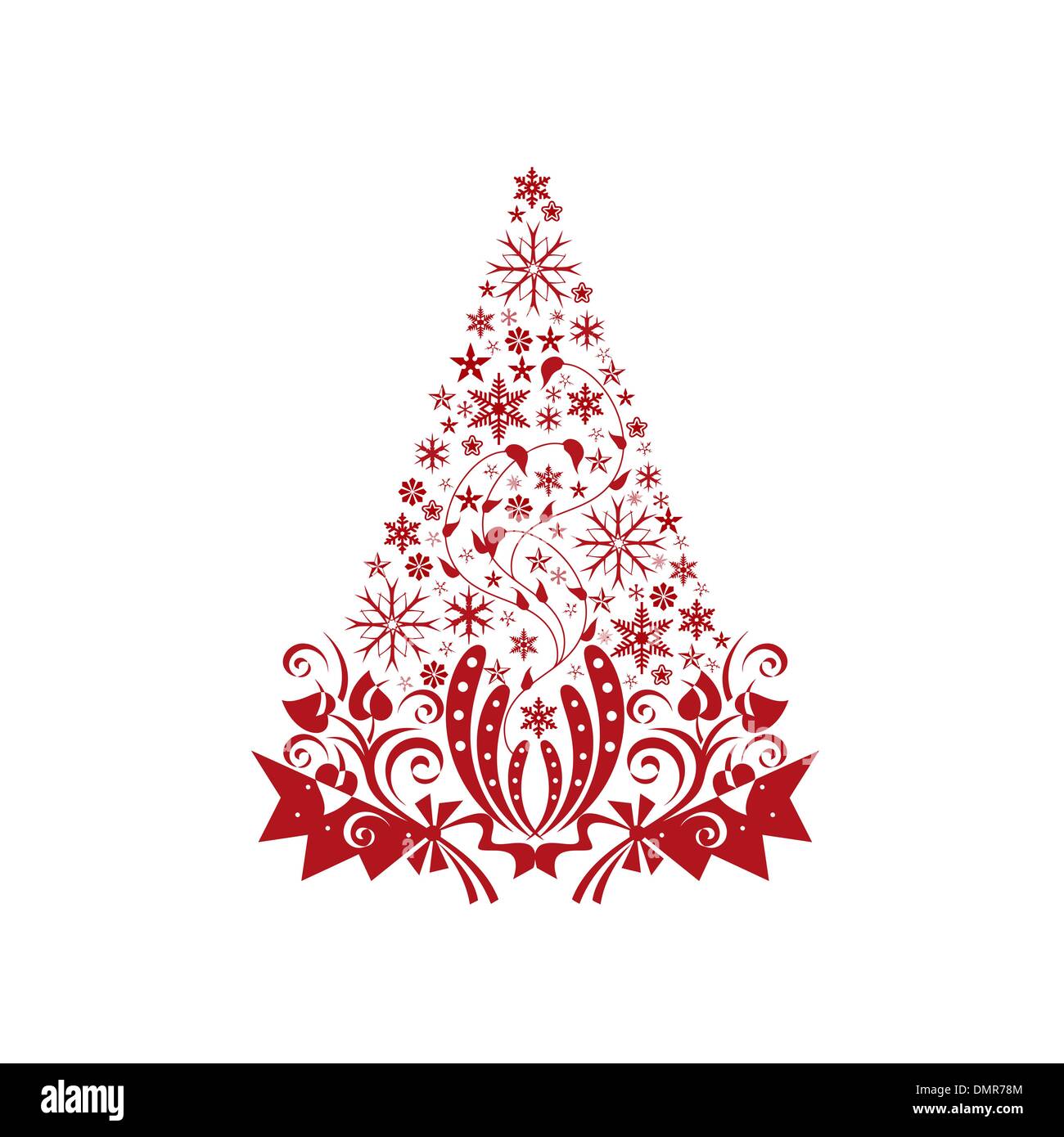 Christmas decoration background music notes Banque d'images