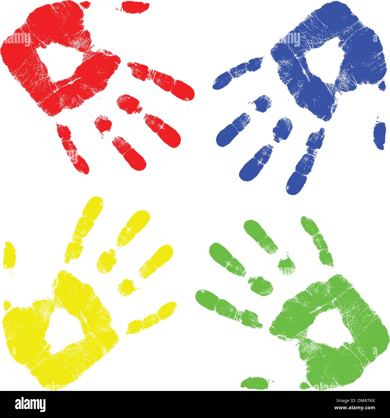 Main couleur de scénario Illustration de Vecteur