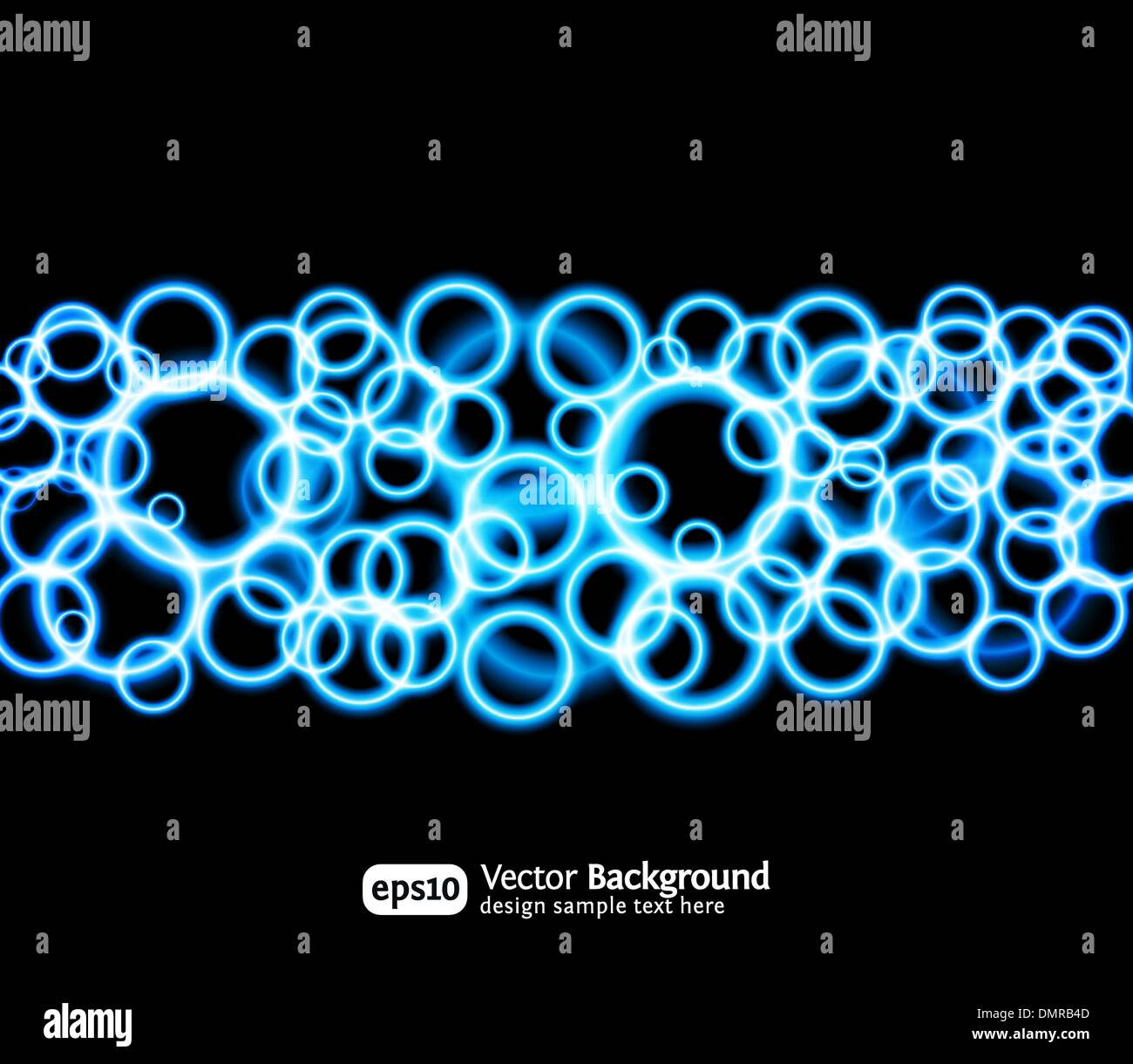 Eps10 Effets de lumière fond bleu lumineux Illustration de Vecteur