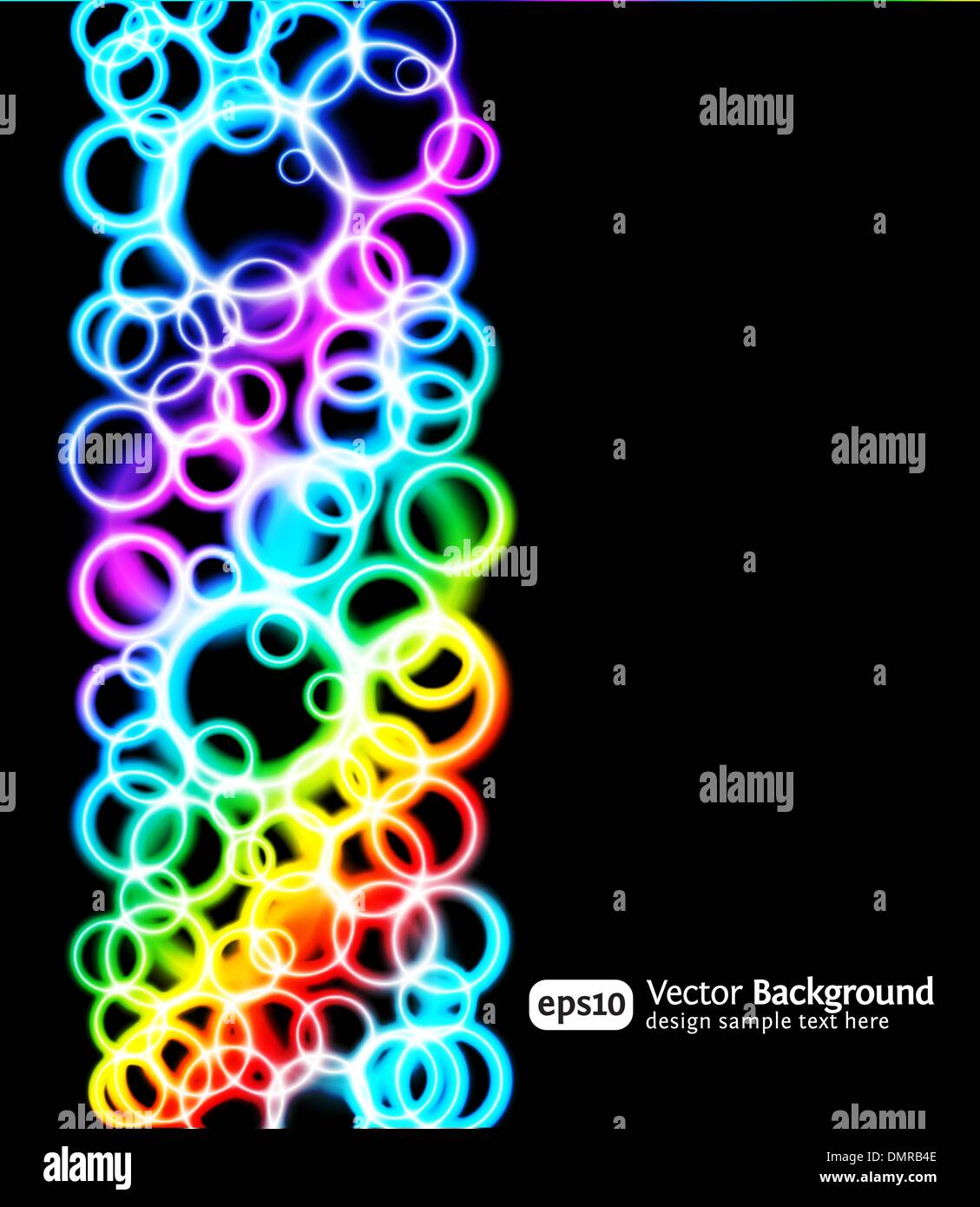 Eps10 Effets de lumière brillant sur fond bleu. Illustratio verticale Illustration de Vecteur