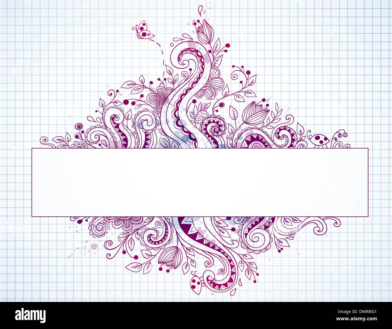 Hand drawn vector banner Illustration de Vecteur