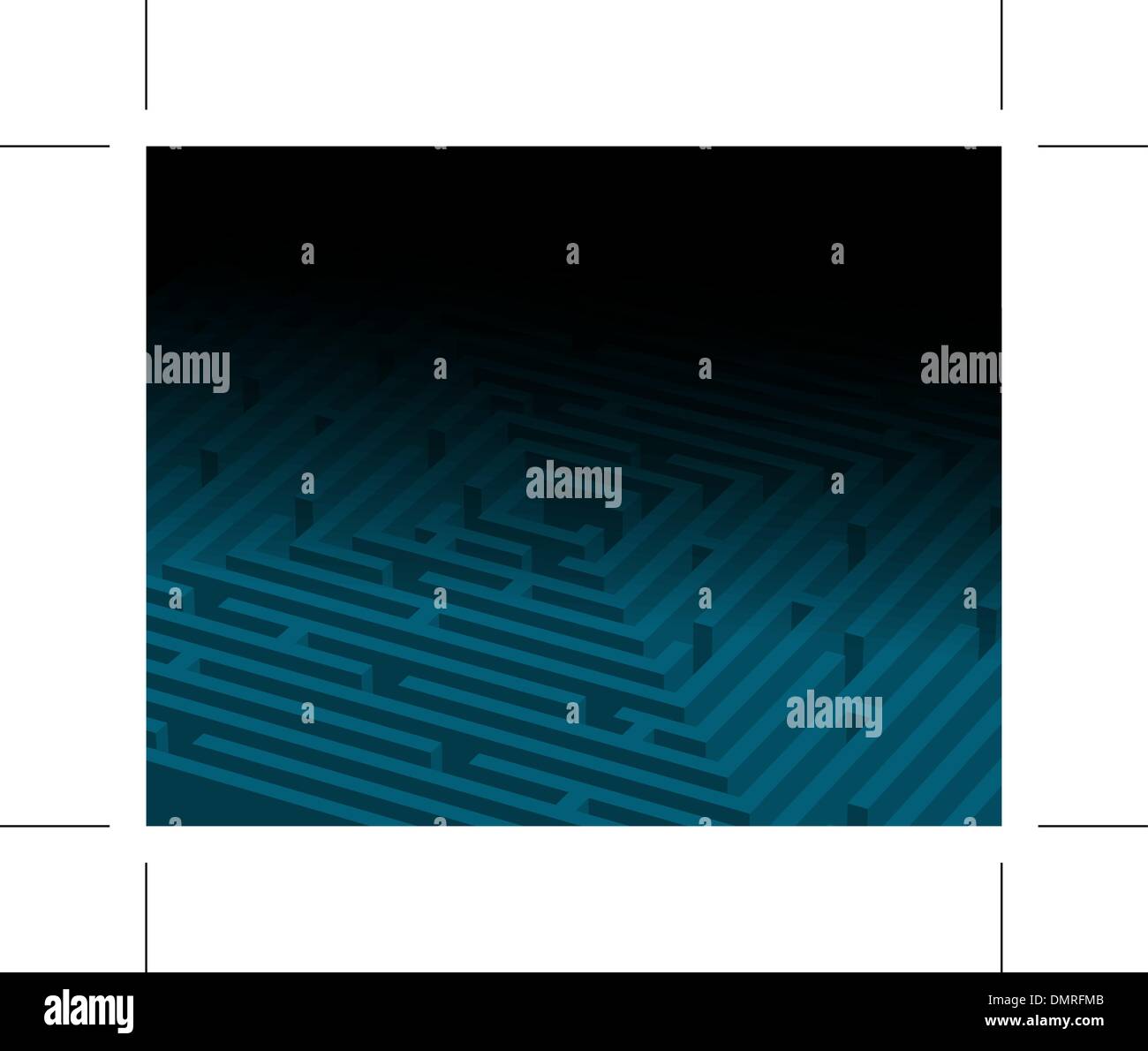 Big Blue / Labyrinthe Labyrinthe Illustration de Vecteur