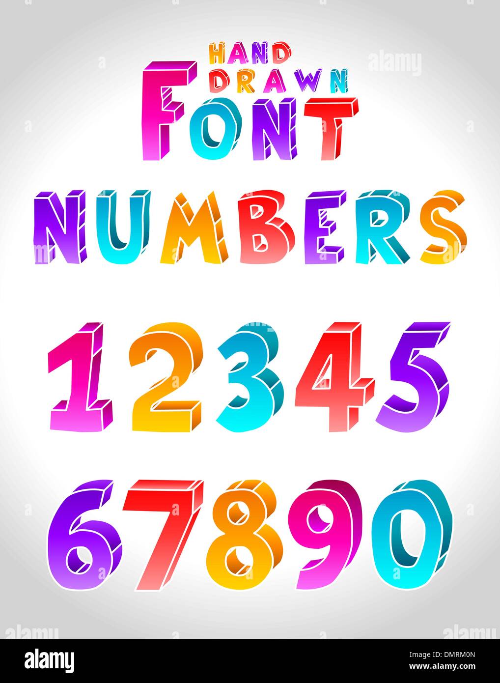 Hand drawn vector font Illustration de Vecteur