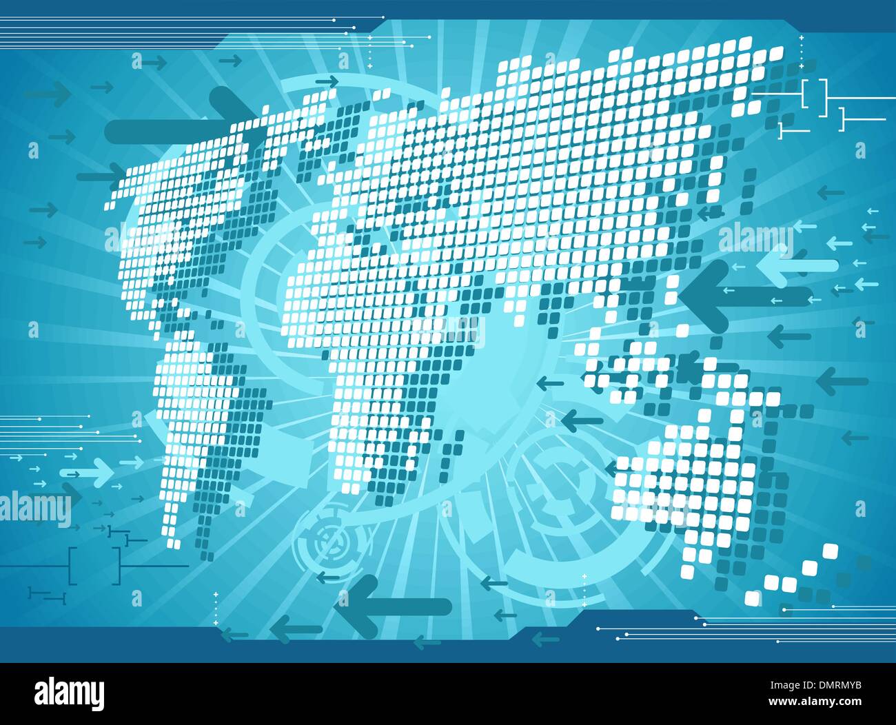 World map background Illustration de Vecteur