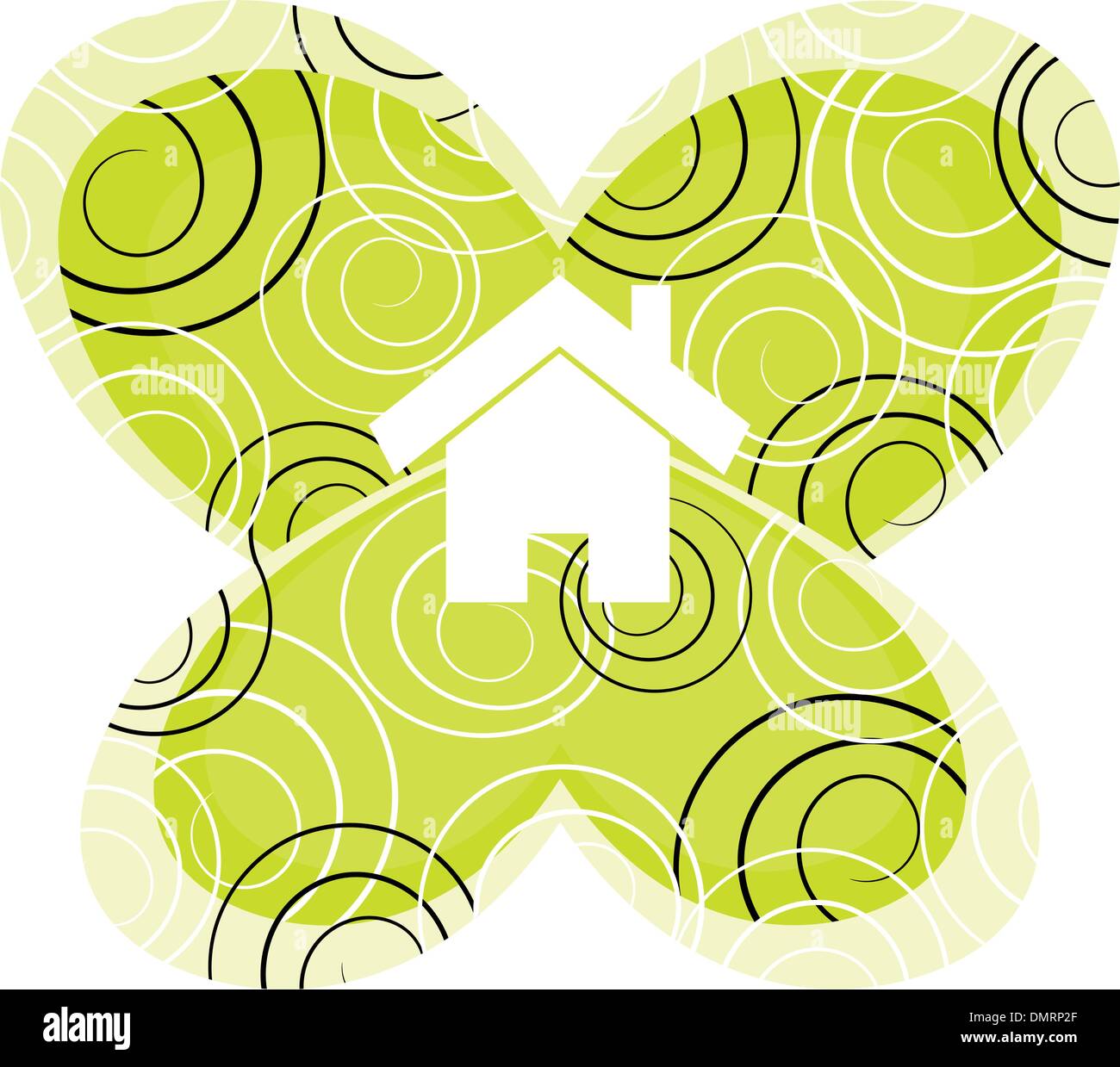 Accueil vert illustration Illustration de Vecteur