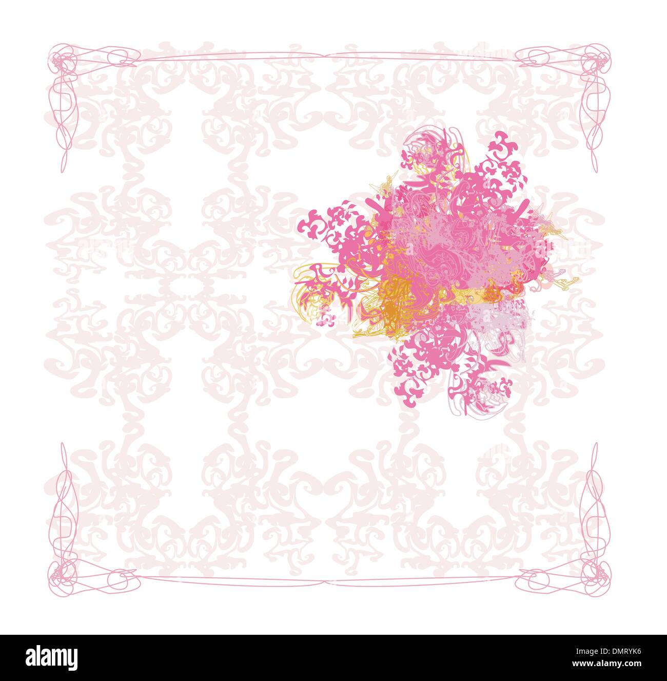 Flacon de parfum avec un arôme floral Illustration de Vecteur