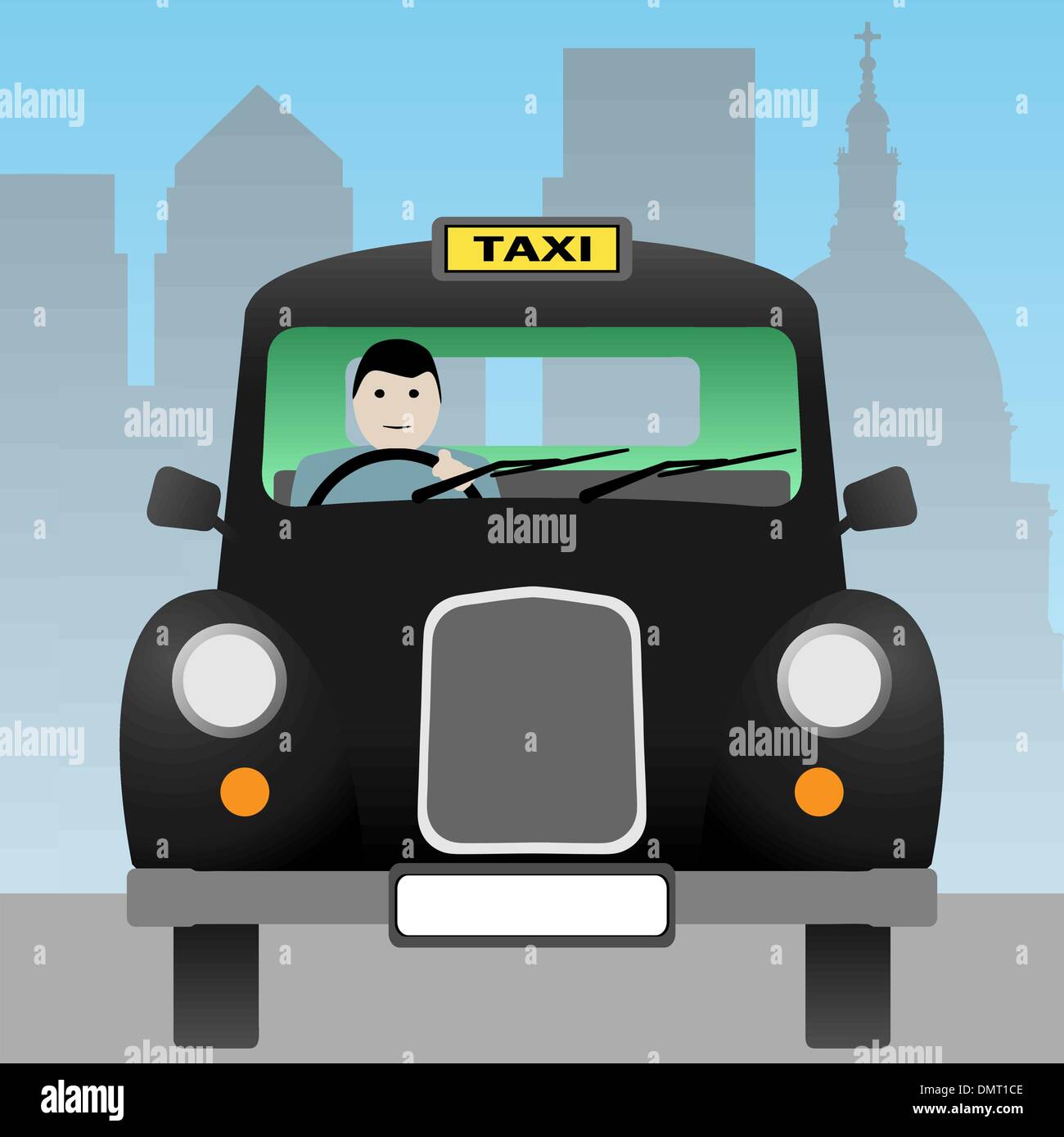 Taxi Cab Illustration de Vecteur