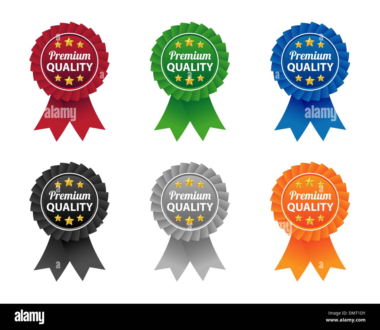 Les labels de qualité Premium Illustration de Vecteur